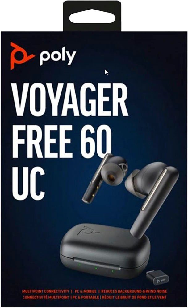 USB-C/A) (ANC), Noise (Active In-Ear-Kopfhörer UC Voyager wireless 60 Poly Free Cancelling