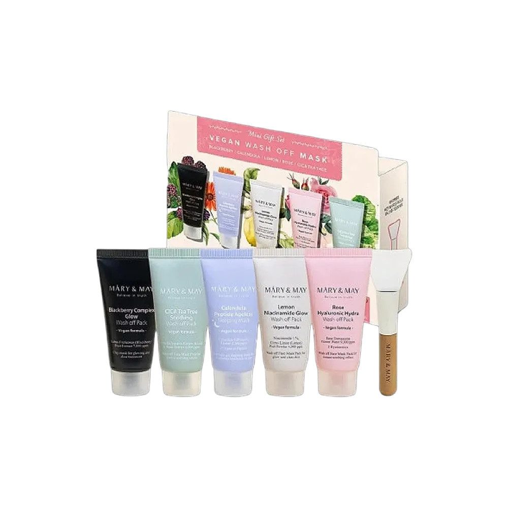 MARY & MAY Gesichtspeeling Mary & May Vegan Wash Off Mask Mini Gift Set