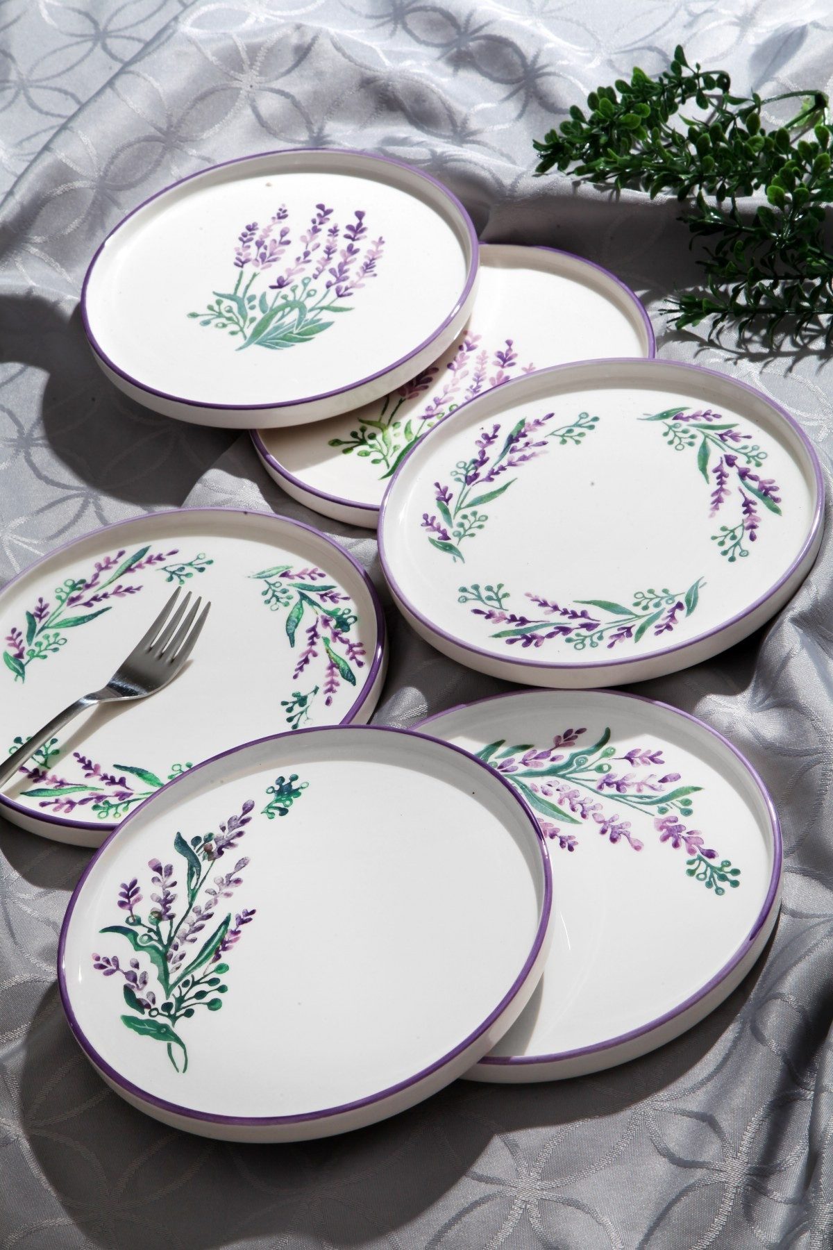 Hermia Concept Тарелки-Set 100% CERAMIC, 19 cm (6 Pieces) V8845 (6-tlg)