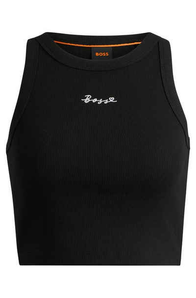 BOSS ORANGE Tanktop C_Evest Premium Damenmode mit gesticktem BOSS Schriftzug