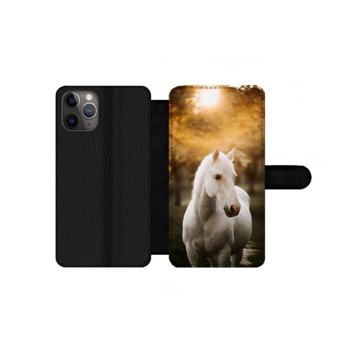 MuchoWow Handyhülle Pferd - Sonne - Herbst - Tiere - Natur Handyhülle Telefonhülle Apple iPhone 11 Pro Max