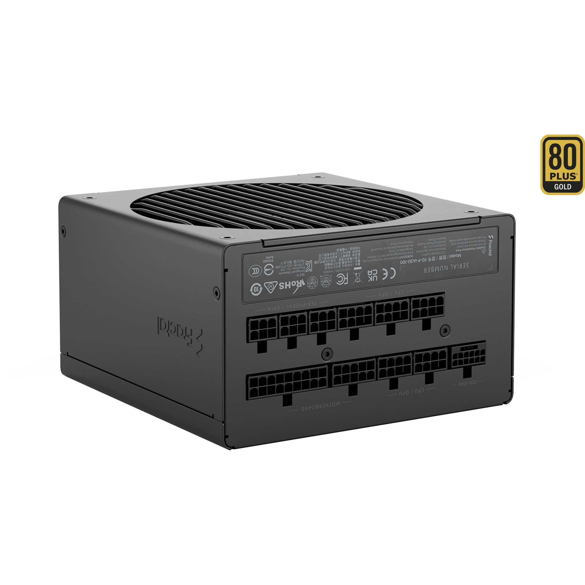 Fractal Design Fractal Design ION Gold 3 1000W Black, PC-Netzteil PC-Netzteil (80 PLUS Gold)