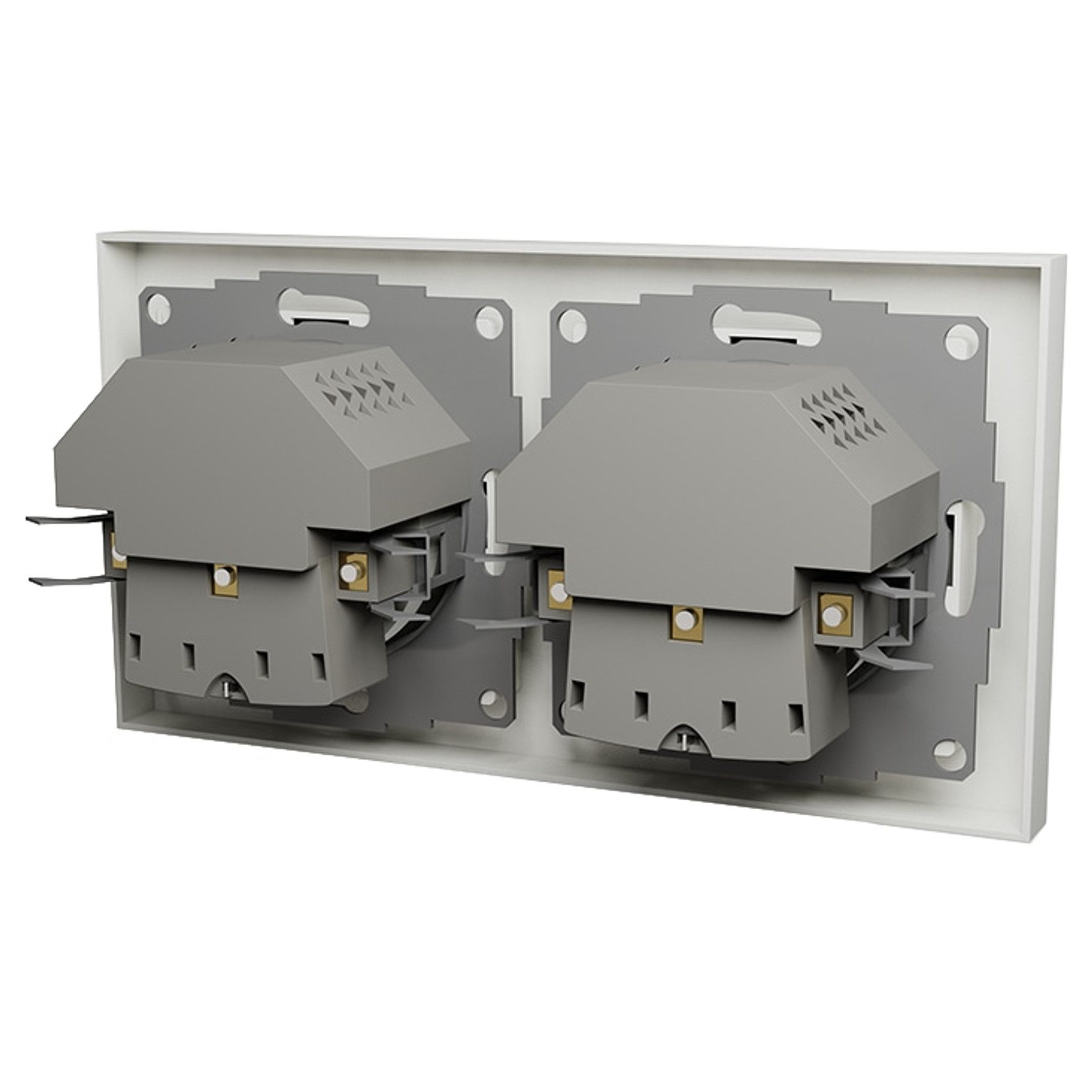 ICY BOX Unterputz-Steckdose ICY BOX Unterputz Steckdosenset IB-MPS4200W-PD
