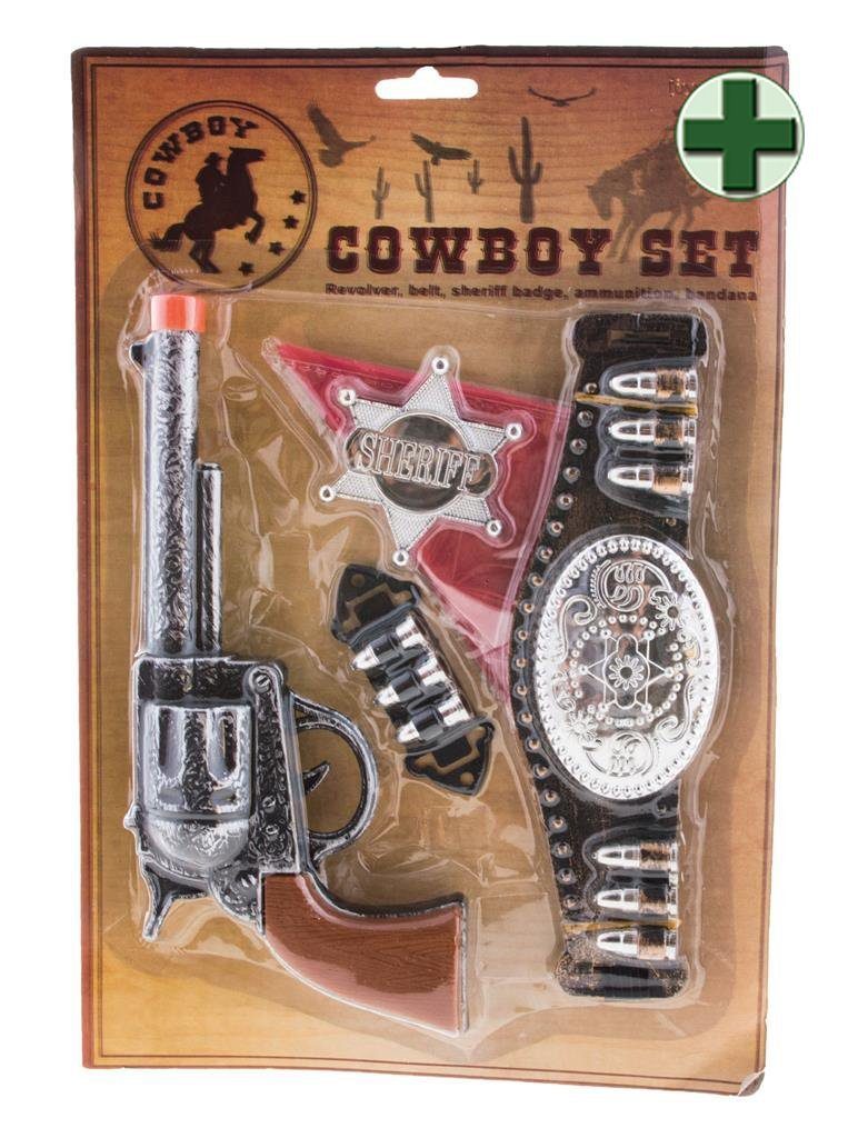 Karneval-Klamotten Cowboy-Kostüm Jungen Wilder Westen 8tlg mit Cowboyset Pistole, Kinderkostüm mit Chaps, Hemd, Weste