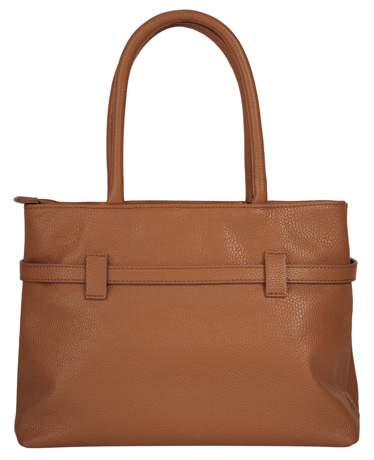 Cluty Henkeltasche, echt Leder, Made in Italy