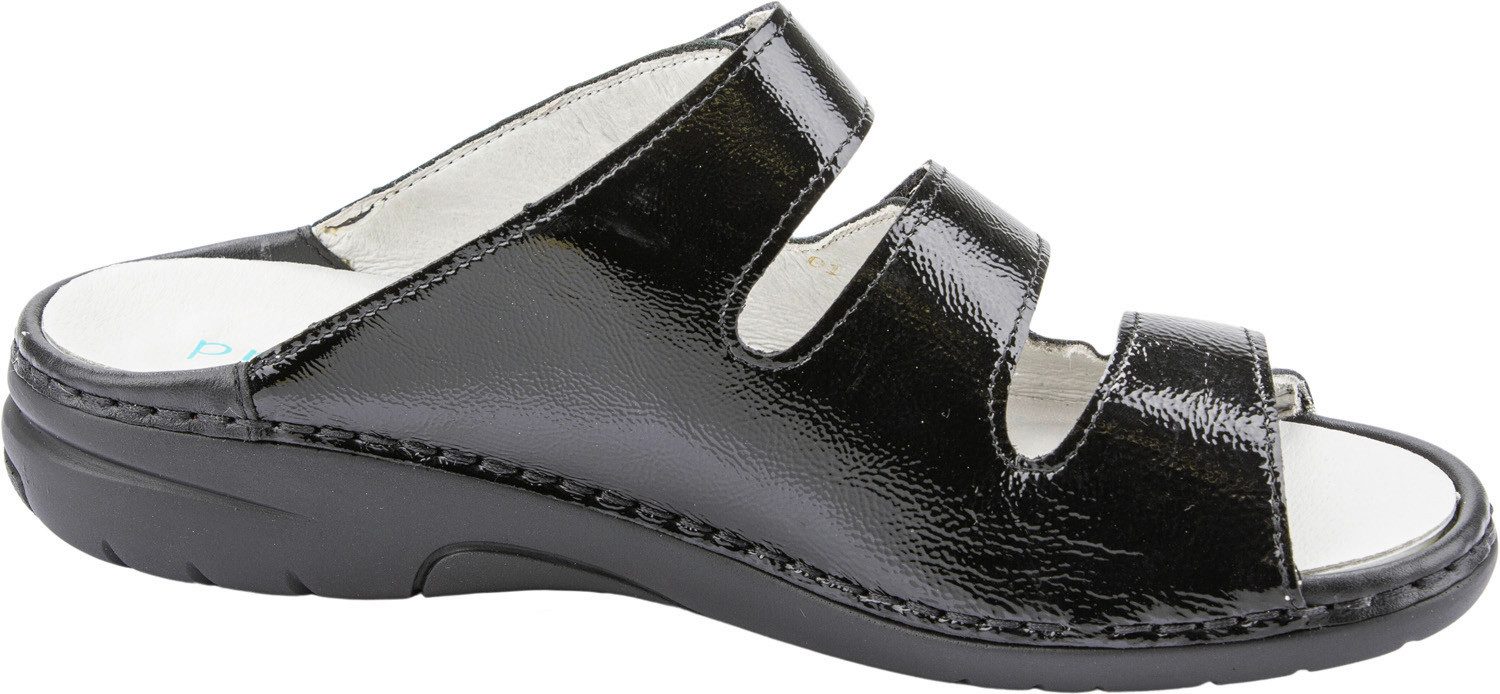 Waldläufer GUNNA Pantolette, Komfortschuh, Klettschuh, Hausschuh in Bequemweite G (weit)