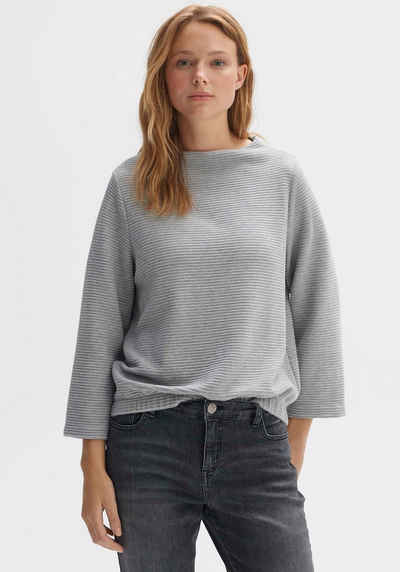 OPUS Sweatshirt Gopura mit weitem Rundhals Kragen