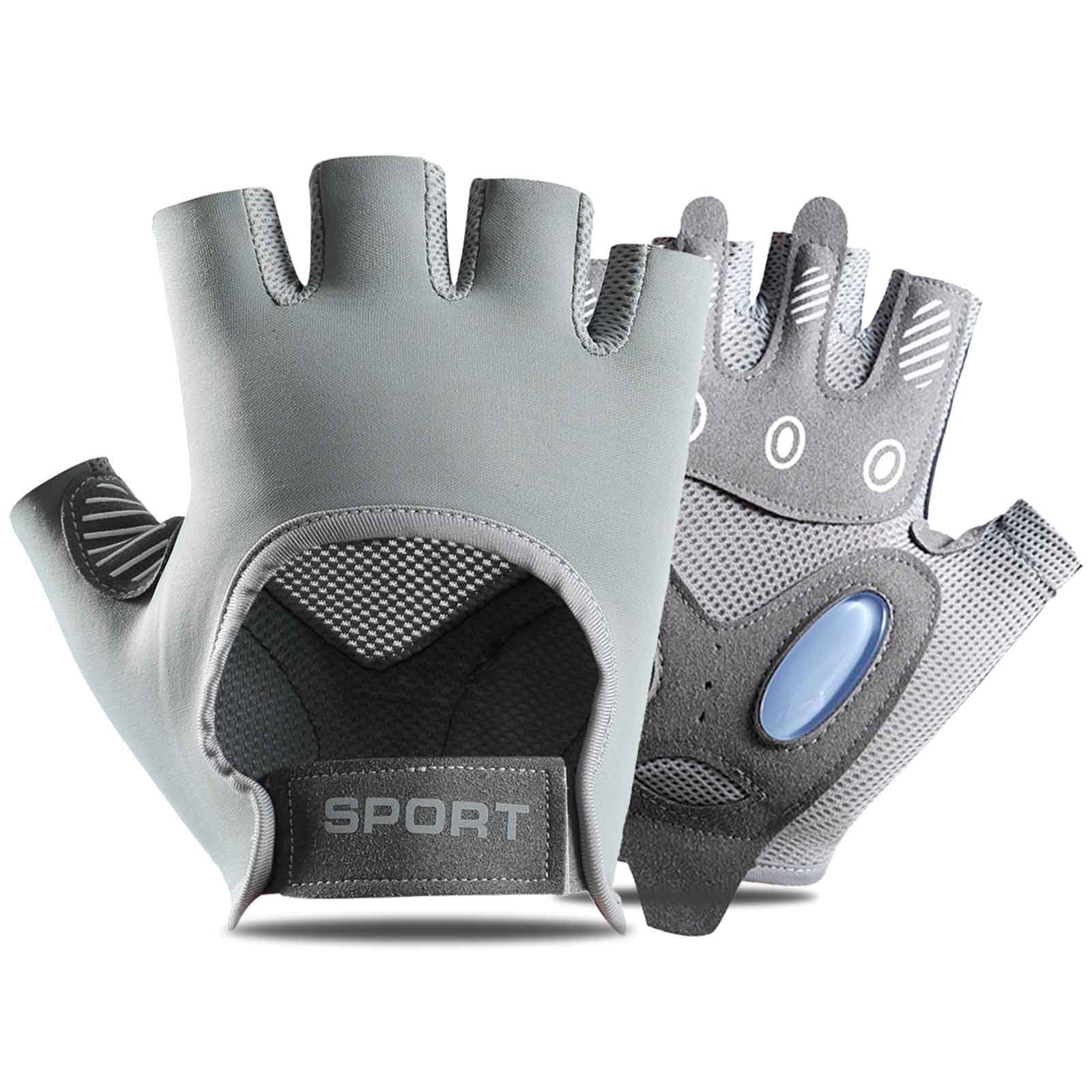 BTTO Trainingshandschuhe Fitness Handschuhe,Sporthandschuhe,Trainingshandschuhe Gewichtheben Leicht Schutz Handschuhe,Extra Palm Grau Rutschfest und mit Atmungsaktiv