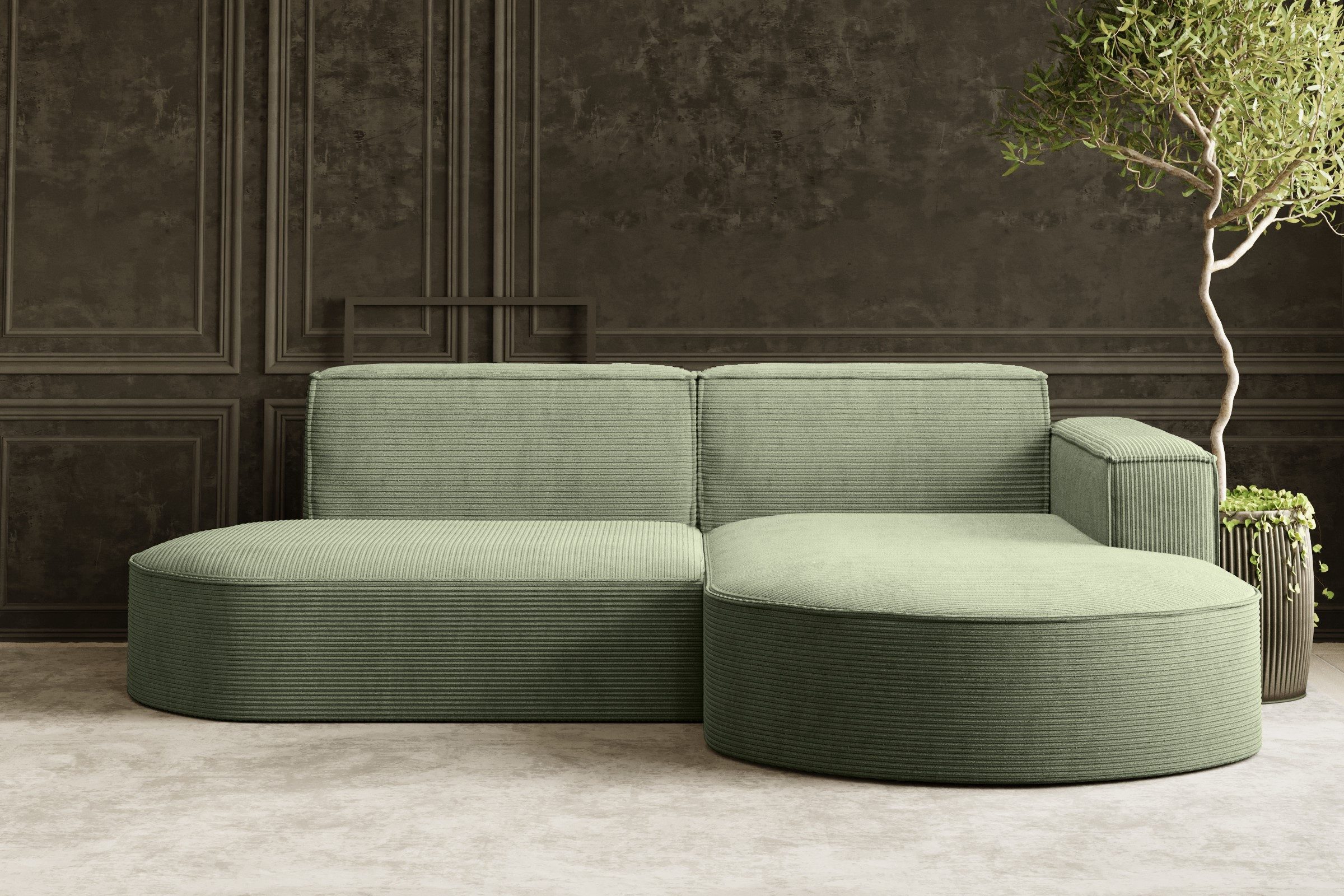 Kaiser Möbel Ecksofa Designer MODENA STUDIO L stoff Cord, Verita,Boucle, Ec günstig online kaufen