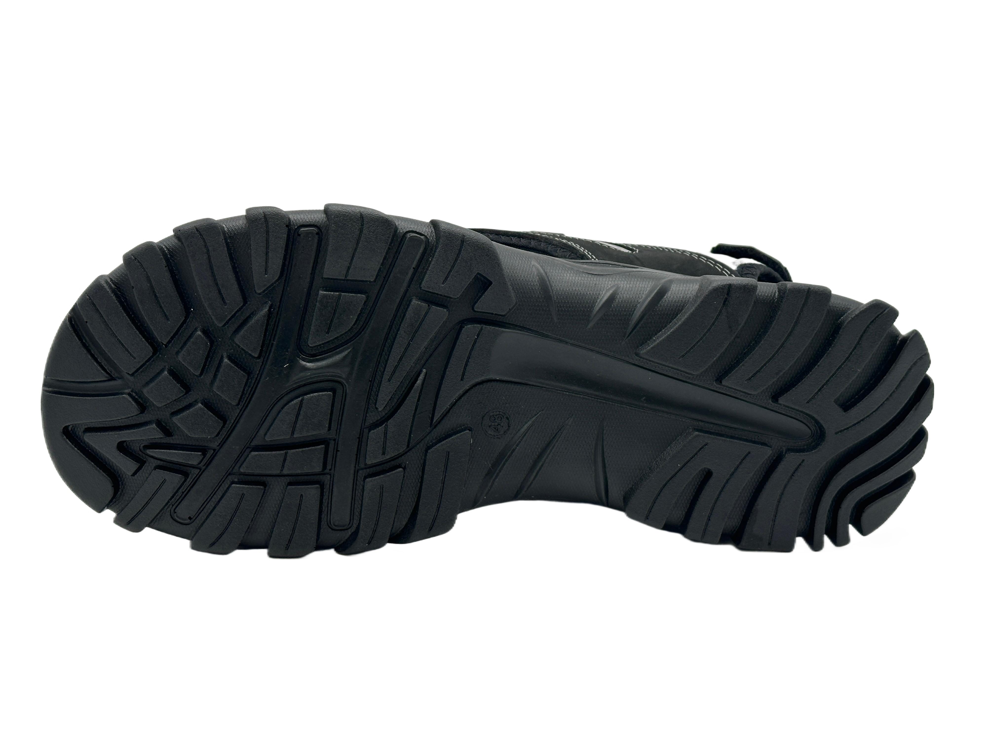 Nowaland Herren Trekkingsandalen aus Leder mit Klettverschluss Trekkingsandale Robuste Trekkingsandalen mit rutschfester Sohle und gepolsterter Sohle – Bild 4 von 5