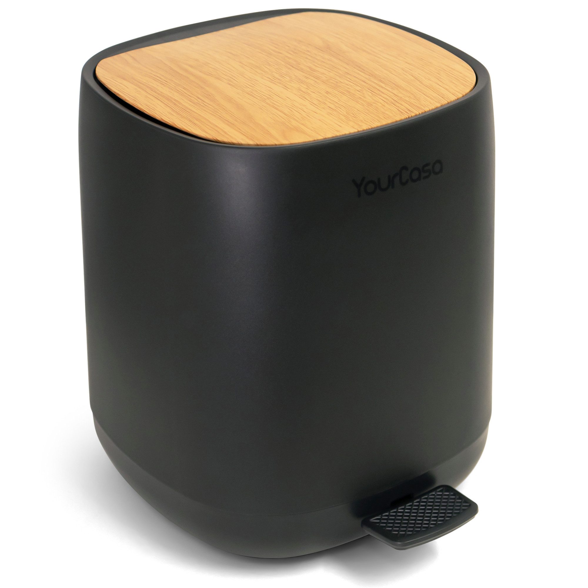 YourCasa Mülleimer YourCasa® Mülleimer Bad [5L] - Badmülleimer Badezimmer Kosmetikeimer, Fassungsvermögen 5L, 30% weniger Plastik