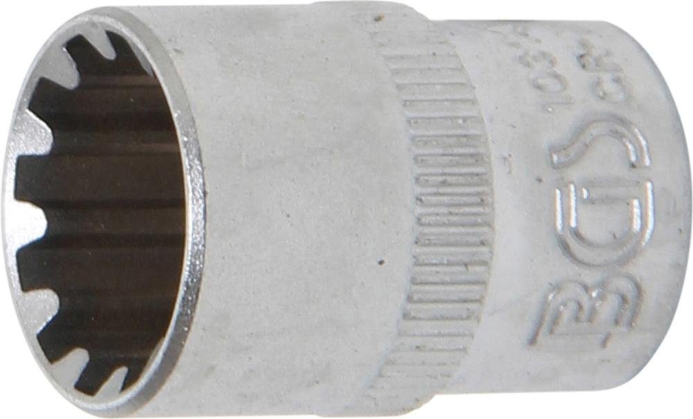BGS technic Steckschlüssel Steckschlüssel-Einsatz Gear Lock, Antrieb Innenvierkant 10 mm (3/8), SW 14 mm | Steckschlüssel