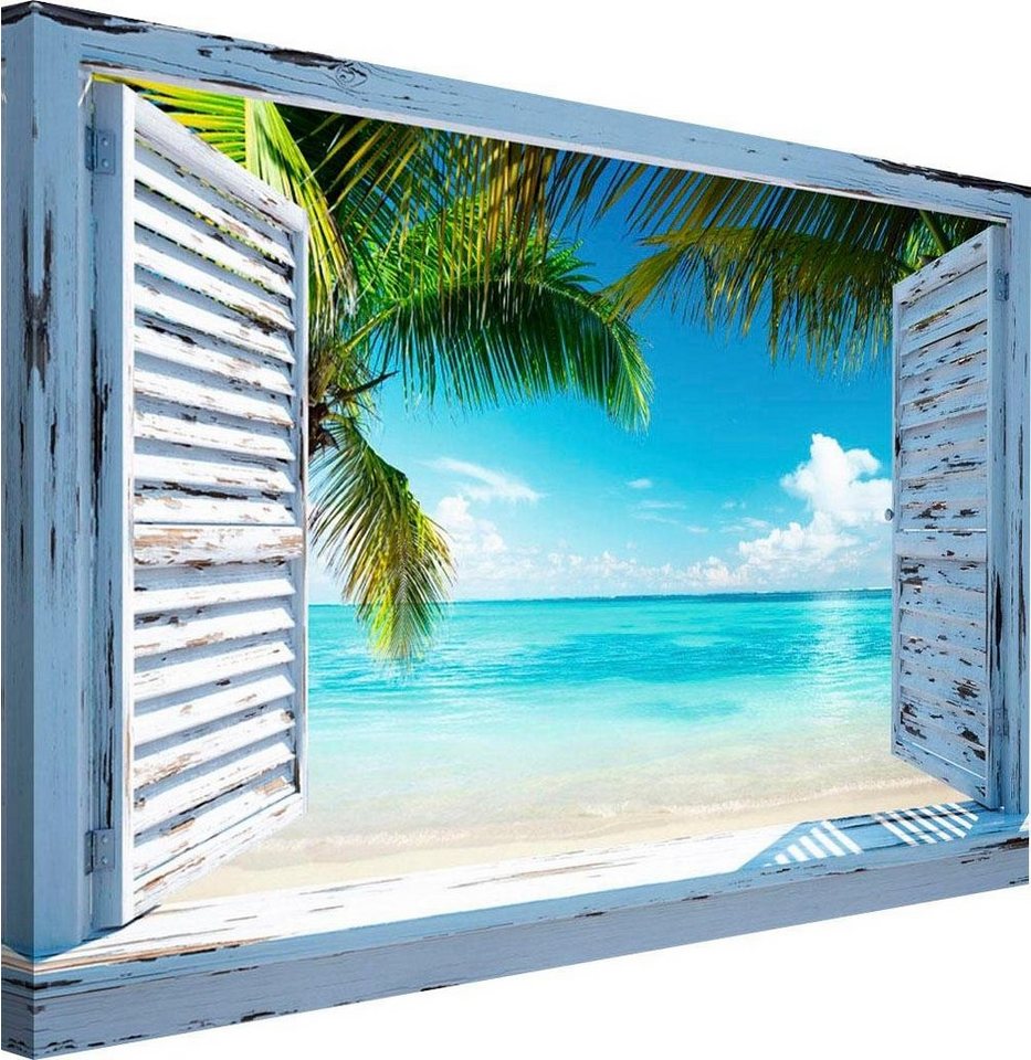 Reinders! Wandbild »Strandfenster«-kaufen