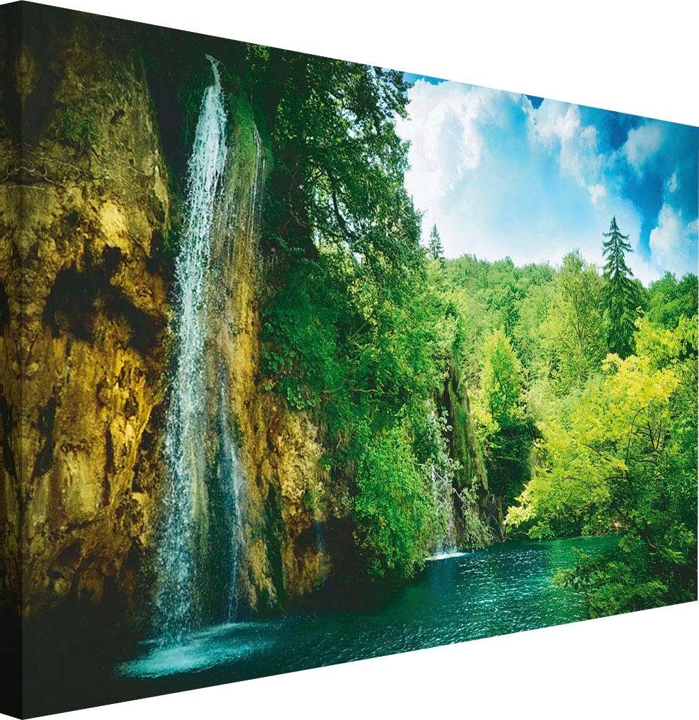 Reinders! Wandbild »Wasserfall am See«, Dekorativer Kunstdruck online  kaufen | OTTO