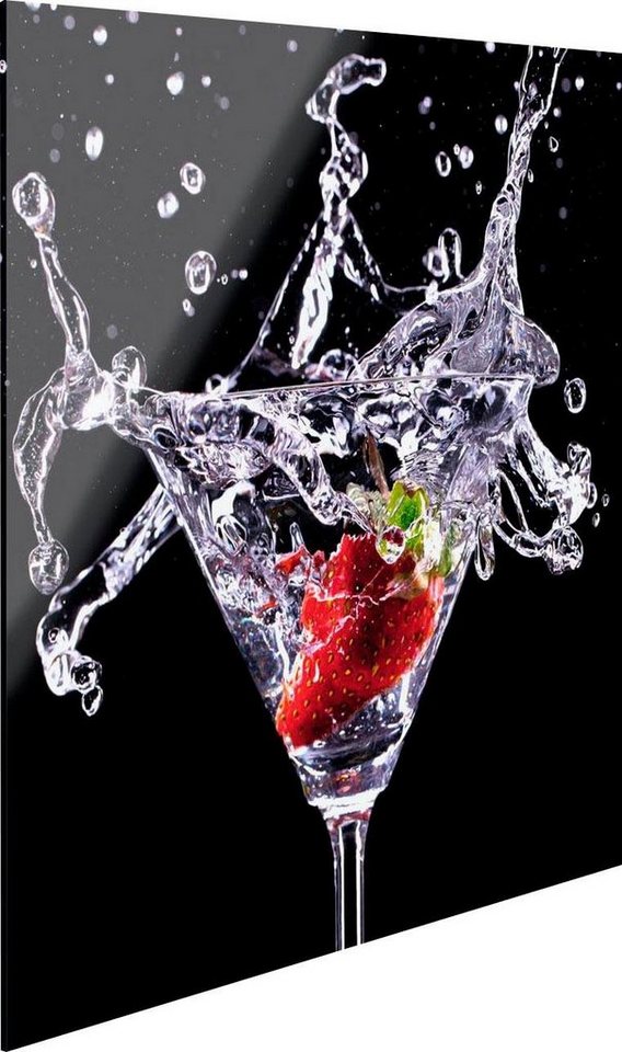 Reinders! Glasbild »Cocktail Splash Erdbeere«-kaufen