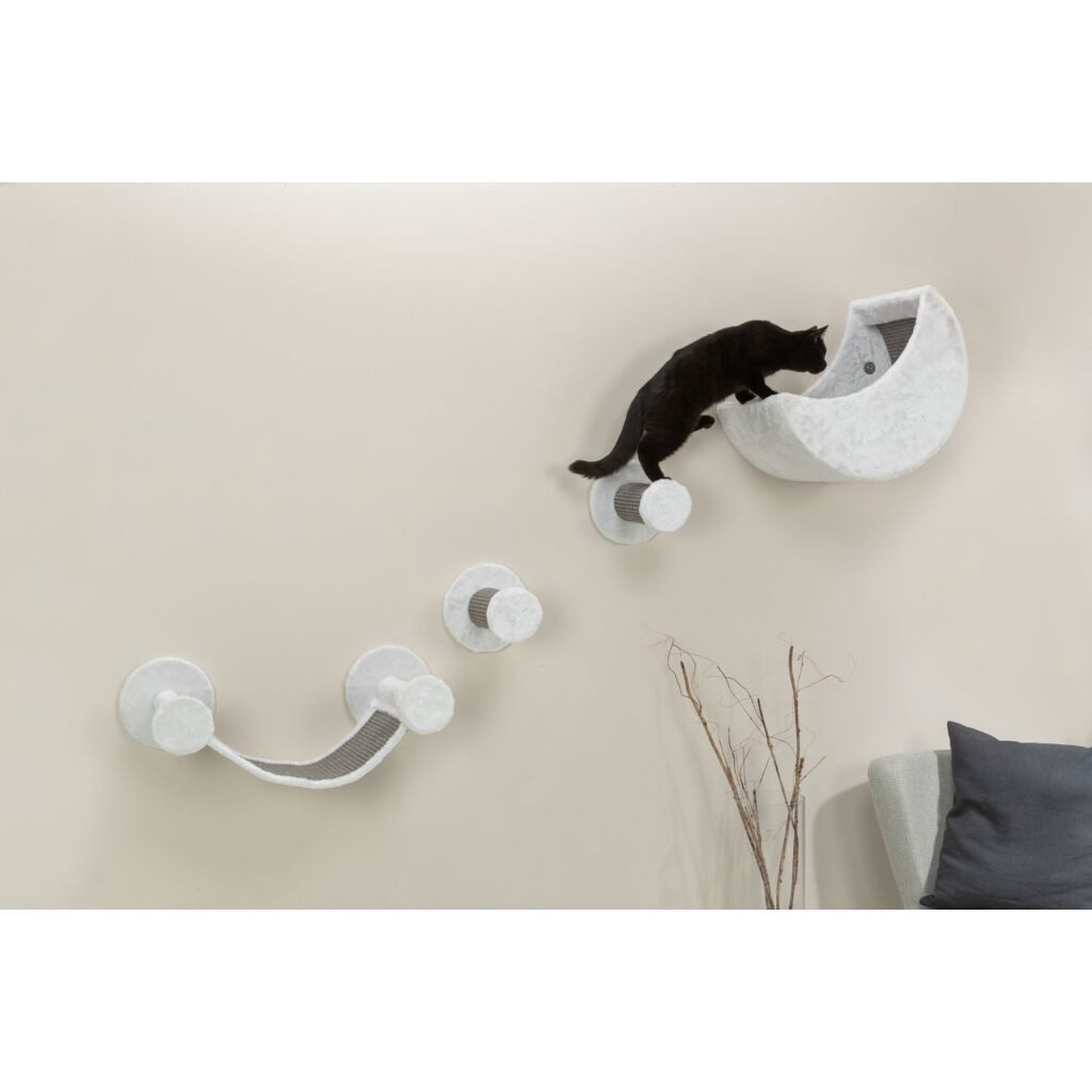 TRIXIE Katzen-Kletterwand Wand-Set - weiß/grau – Bild 5 von 5