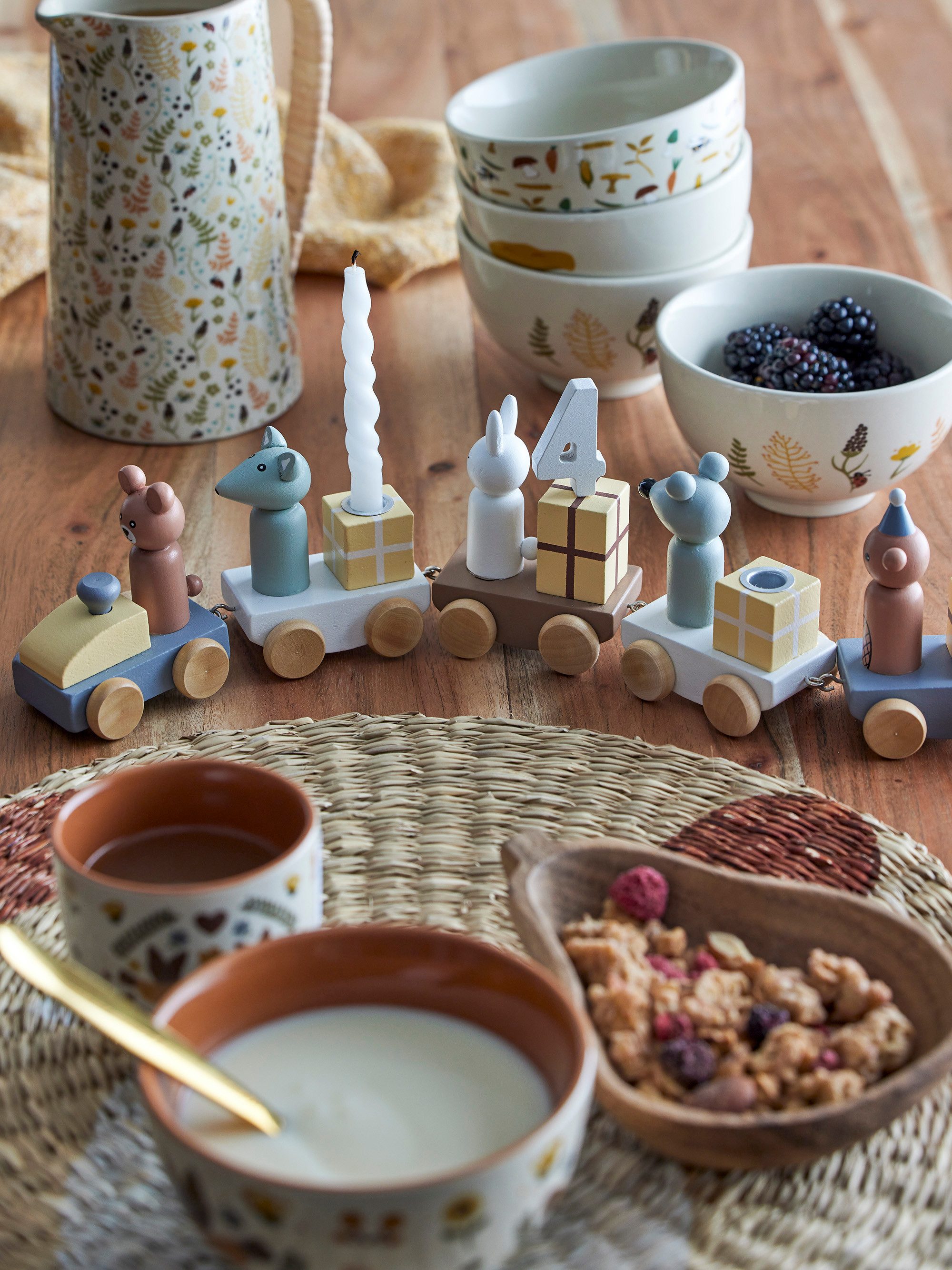 Bloomingville Dekofigur Bloomingville Junaid Geburtstagsdekoration, Braun günstig online kaufen