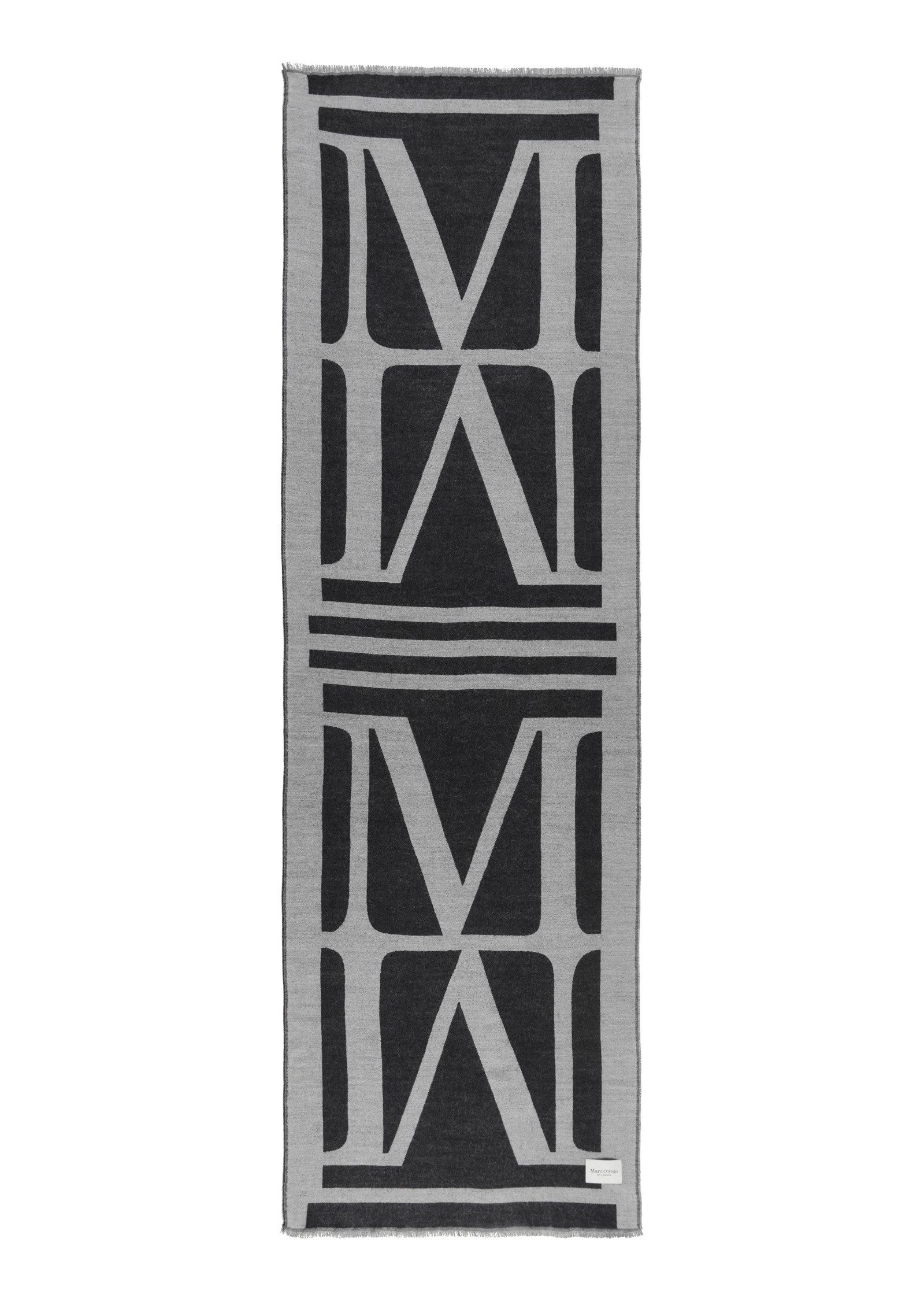 Marc O'Polo Schal aus Schurwolle-Viskose-Mix