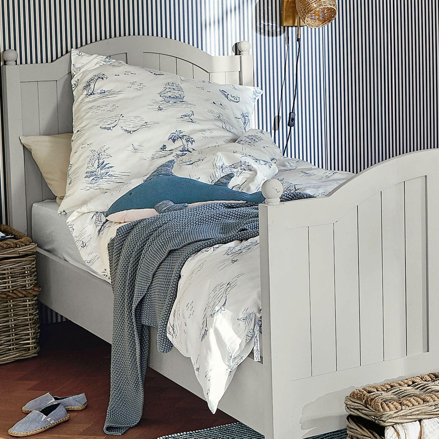 Mirabeau Kinderbettwäsche Bettwäsche Douxie creme/blau