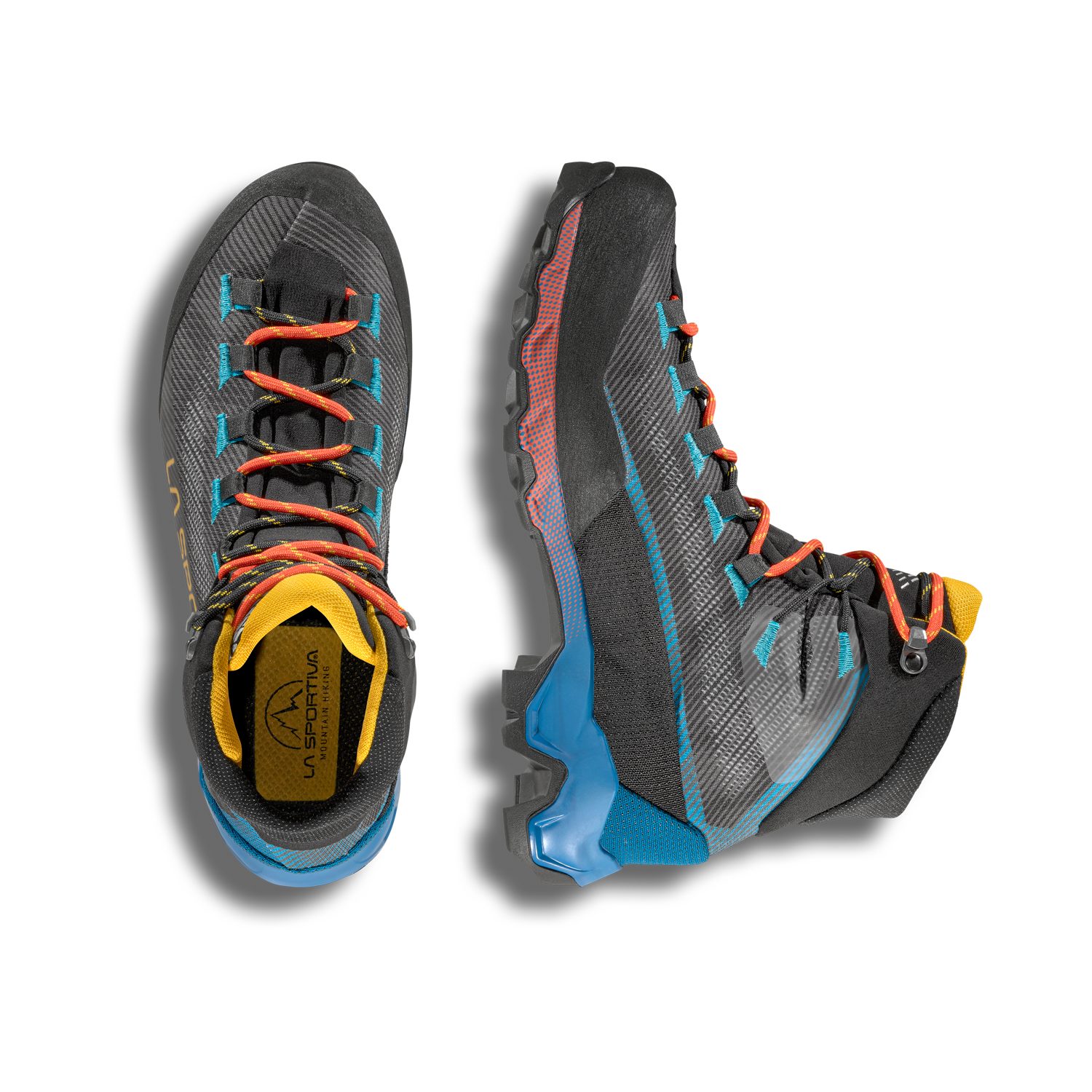 La Sportiva Aequilibrium Hike GTX - Herren Wanderschuh - Carbon/Tropic Blue Wanderschuh