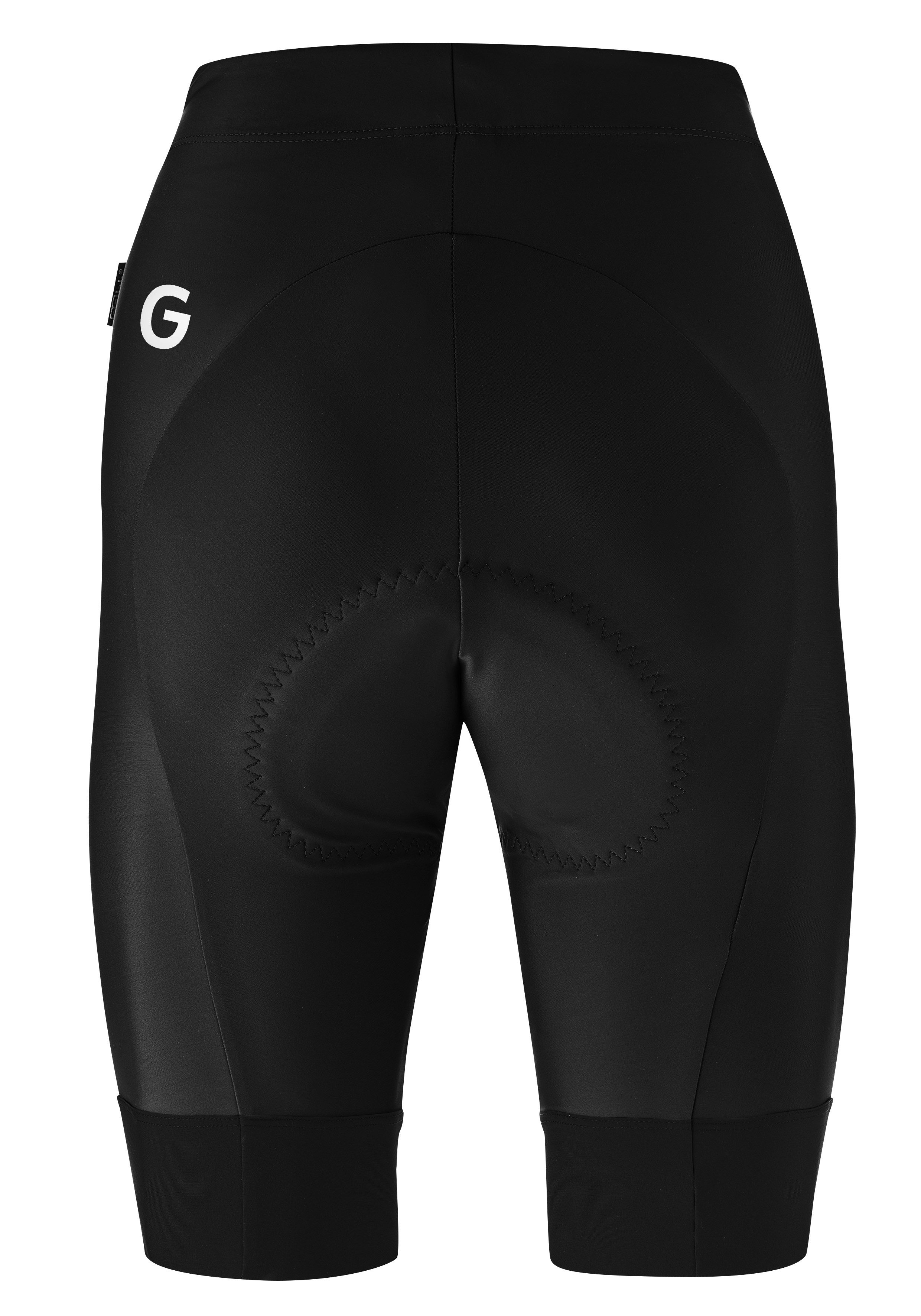 SQlab Sitzpolster mit straffen Radhose schwarz W GO besonders Fahrradhose dünnem, Gonso