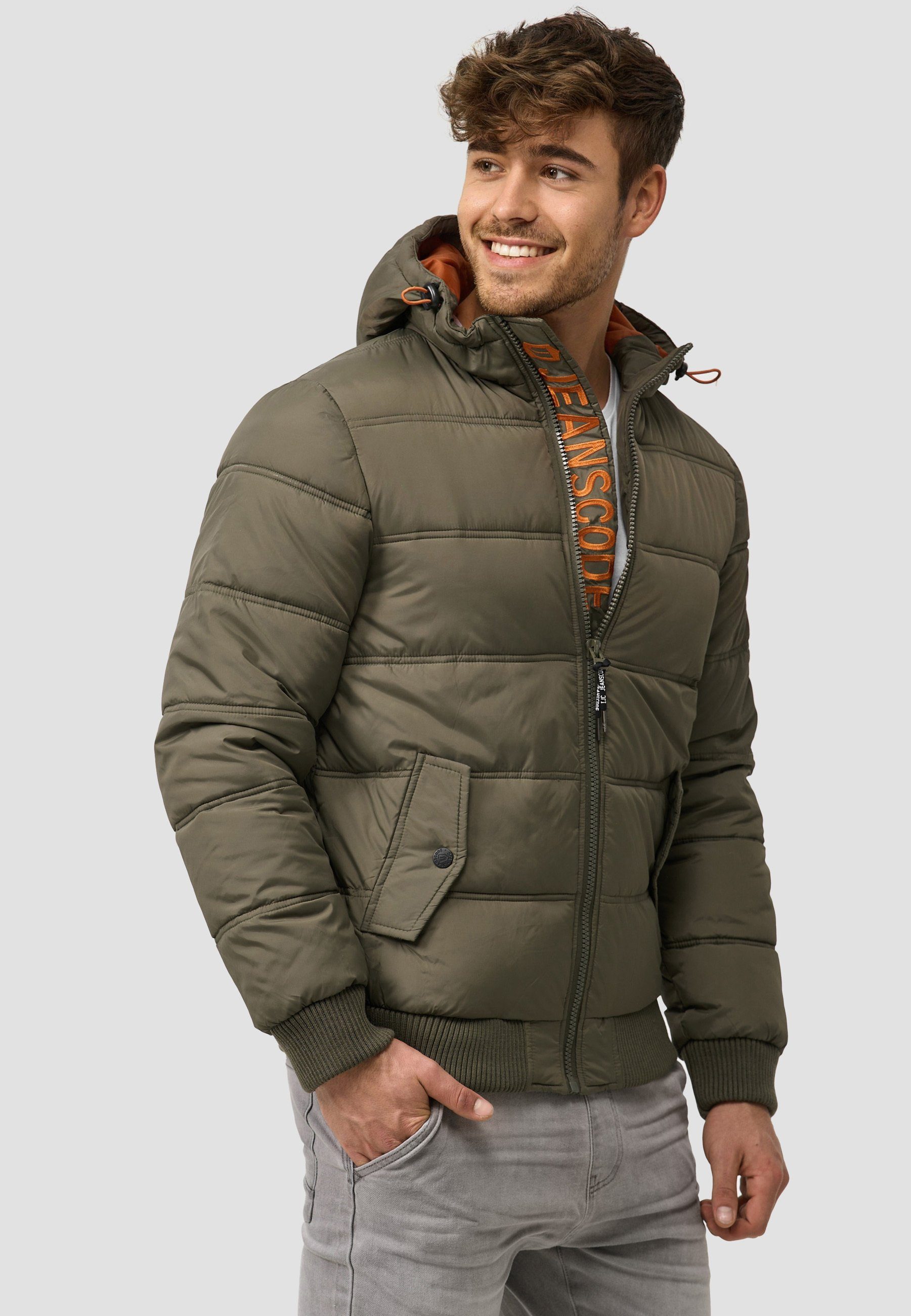 Indicode Steppjacke Herren Adrian ZA Herrenjacke Daunen-Optik