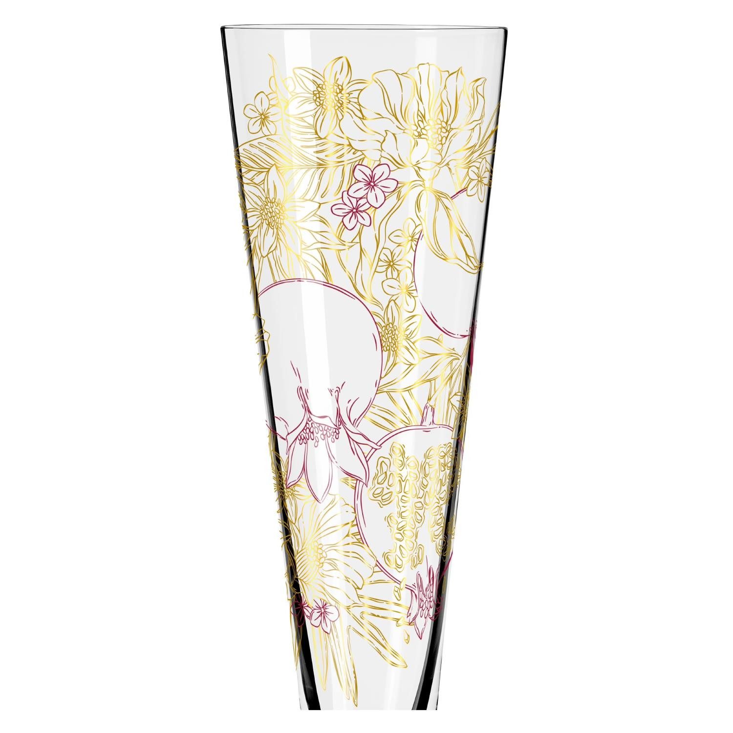 Ritzenhoff Champagnerglas GOLDNACHT, Glas, Farbe: Mehrfarbig, Höhe: 24cm
