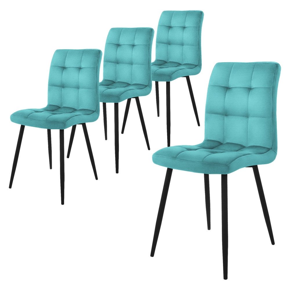 ML-DESIGN Stuhl Esszimmerstuhl mit Rückenlehne Polsterstuhl mit Metallbeine günstig online kaufen