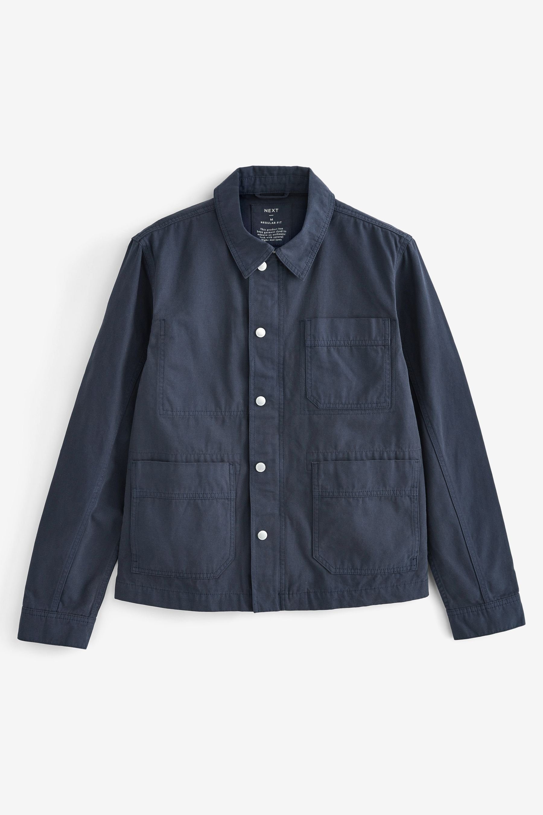 Next Canvasjacke Workwear-Jacke aus Baumwolle (1-St) Blue