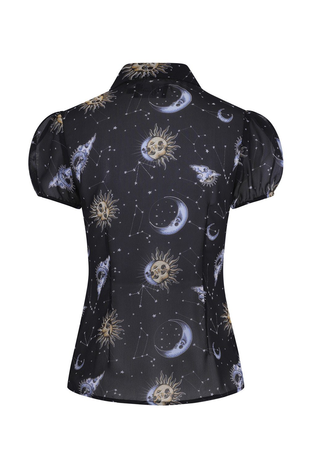 Hell Bunny Blusenshirt Solaris Weltall Oberteil günstig online kaufen