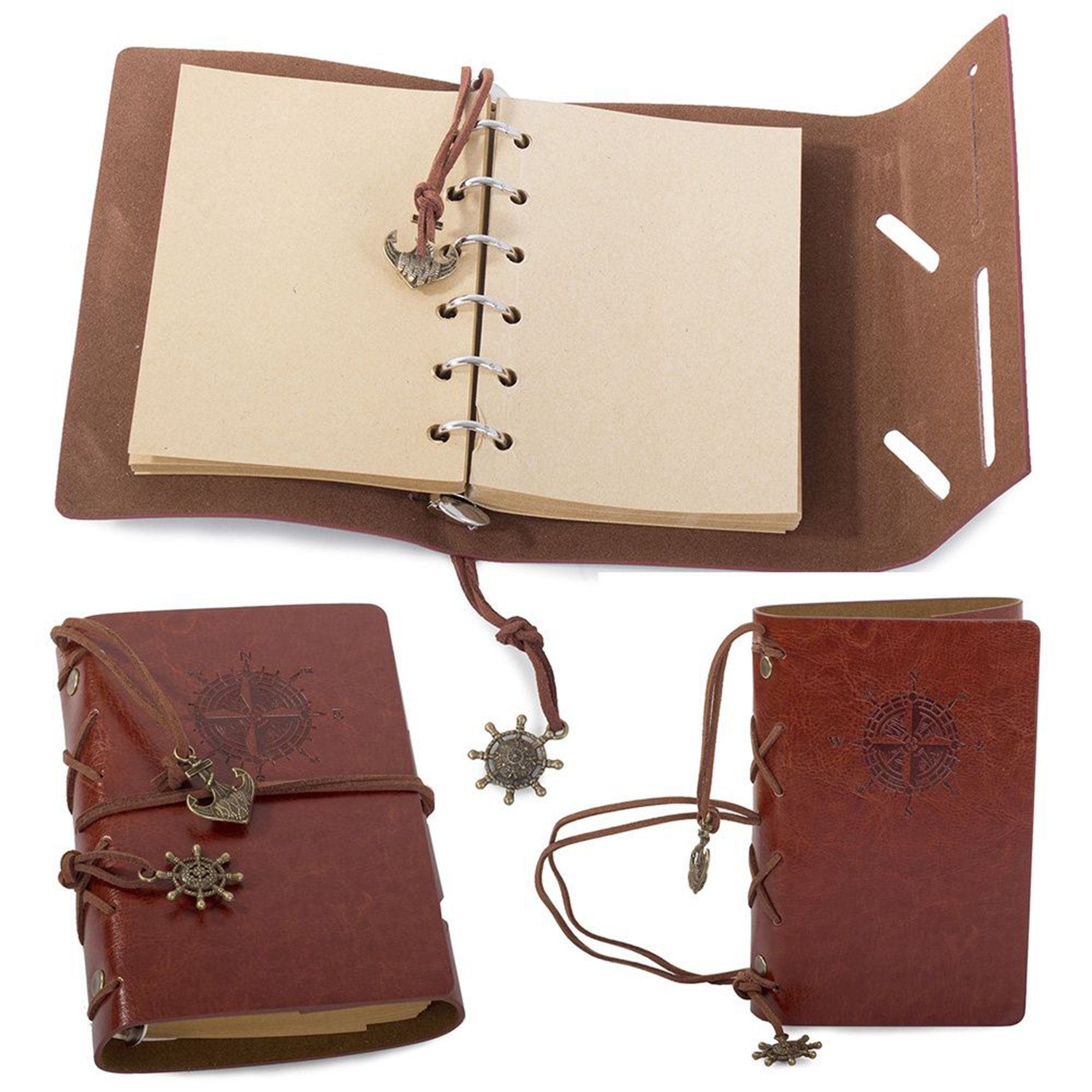 Notizbuch Notizbuch Tagebuch Vintage Retro Leder