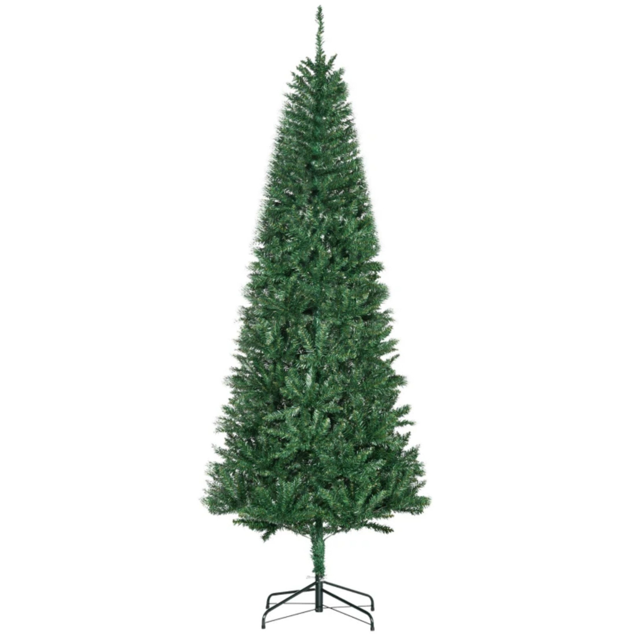 Blossom Künstlicher Weihnachtsbaum grüner Tannenbaum 210 cm, Nordmann-Tanne, ca. 865 Zweige, naturgetreue Nadeln, Metallständer, wiederverwendbar