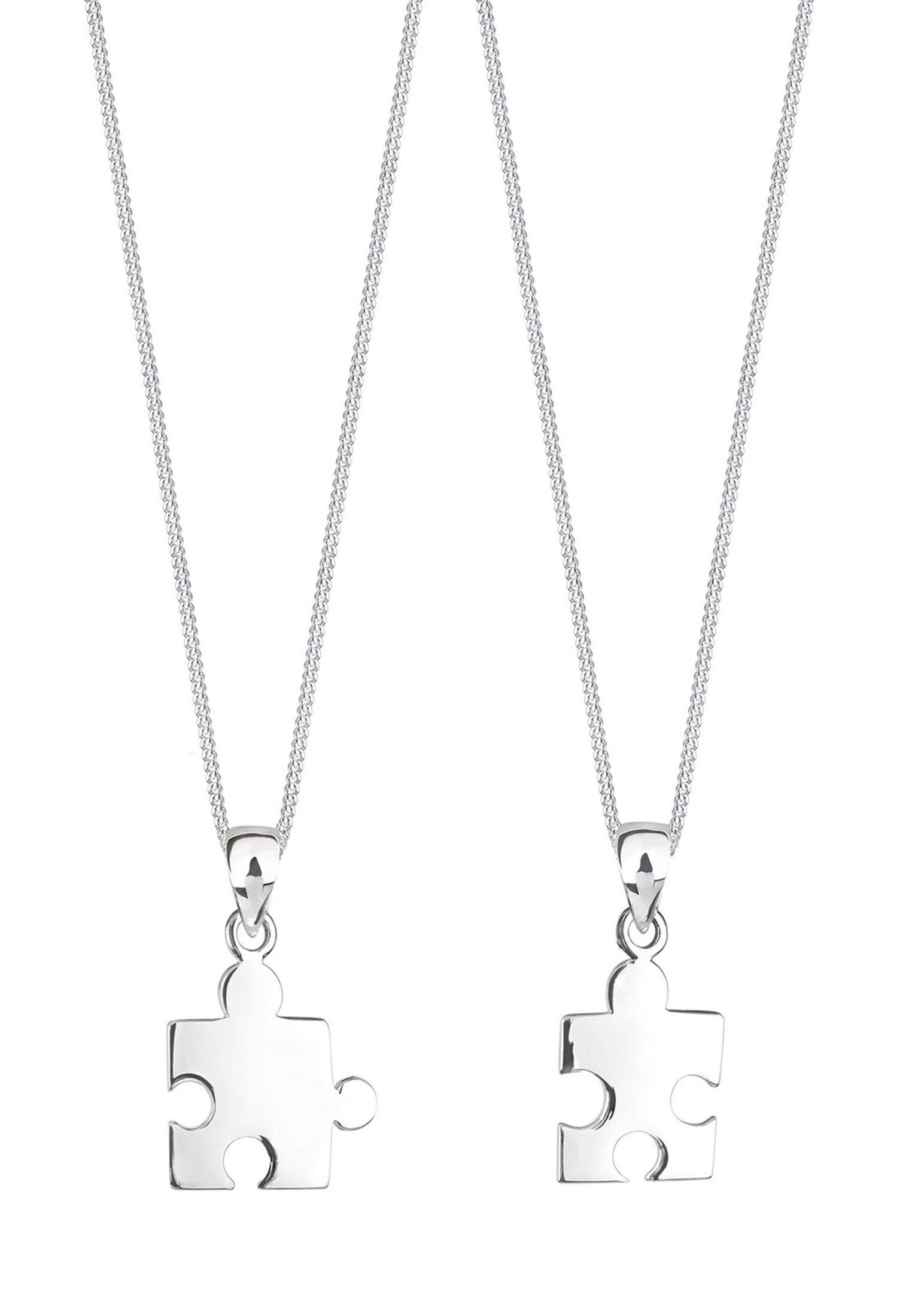 Elli Ketten-Set Partnerketten Puzzlestücke 925 Silber, günstig online kaufen