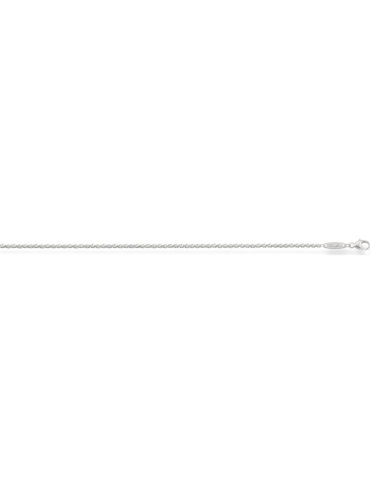 Thomas Sabo Damen-Kette Aus 925er Sterlingsilber – 45 Cm, Ohne Anhänger, Für Charm-Anhänger