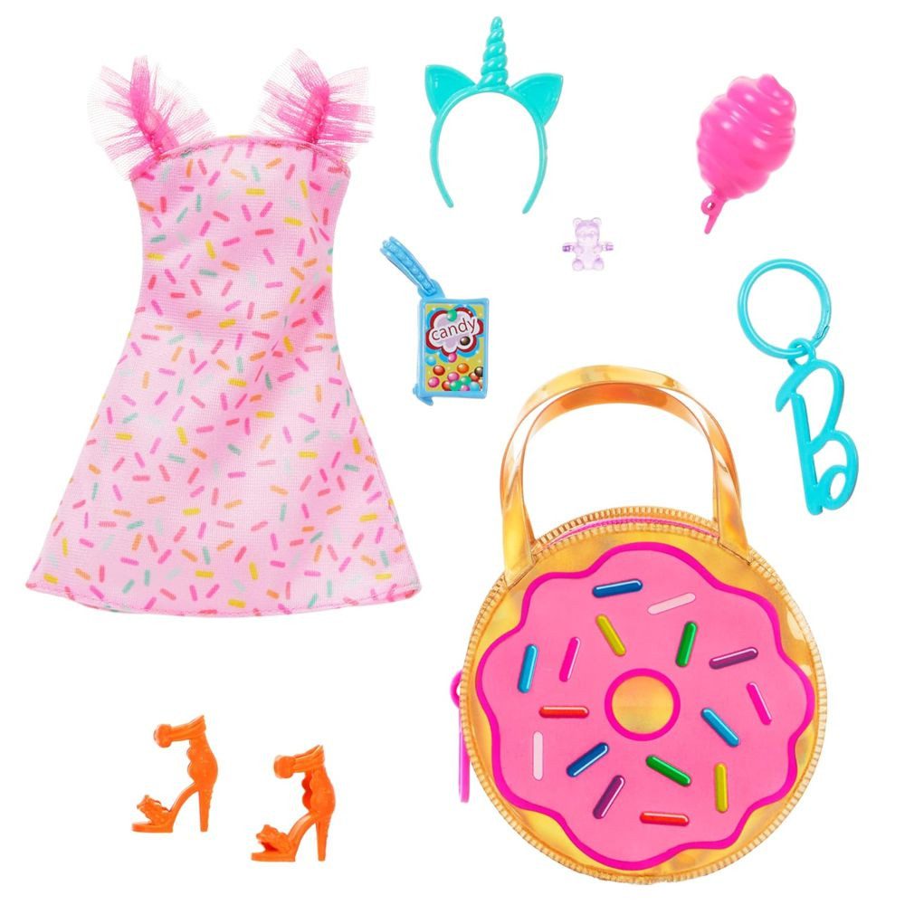 Barbie Puppenkleidung Party Time Barbie HRH49 Mattel Premium Mode Puppen-Kleidung