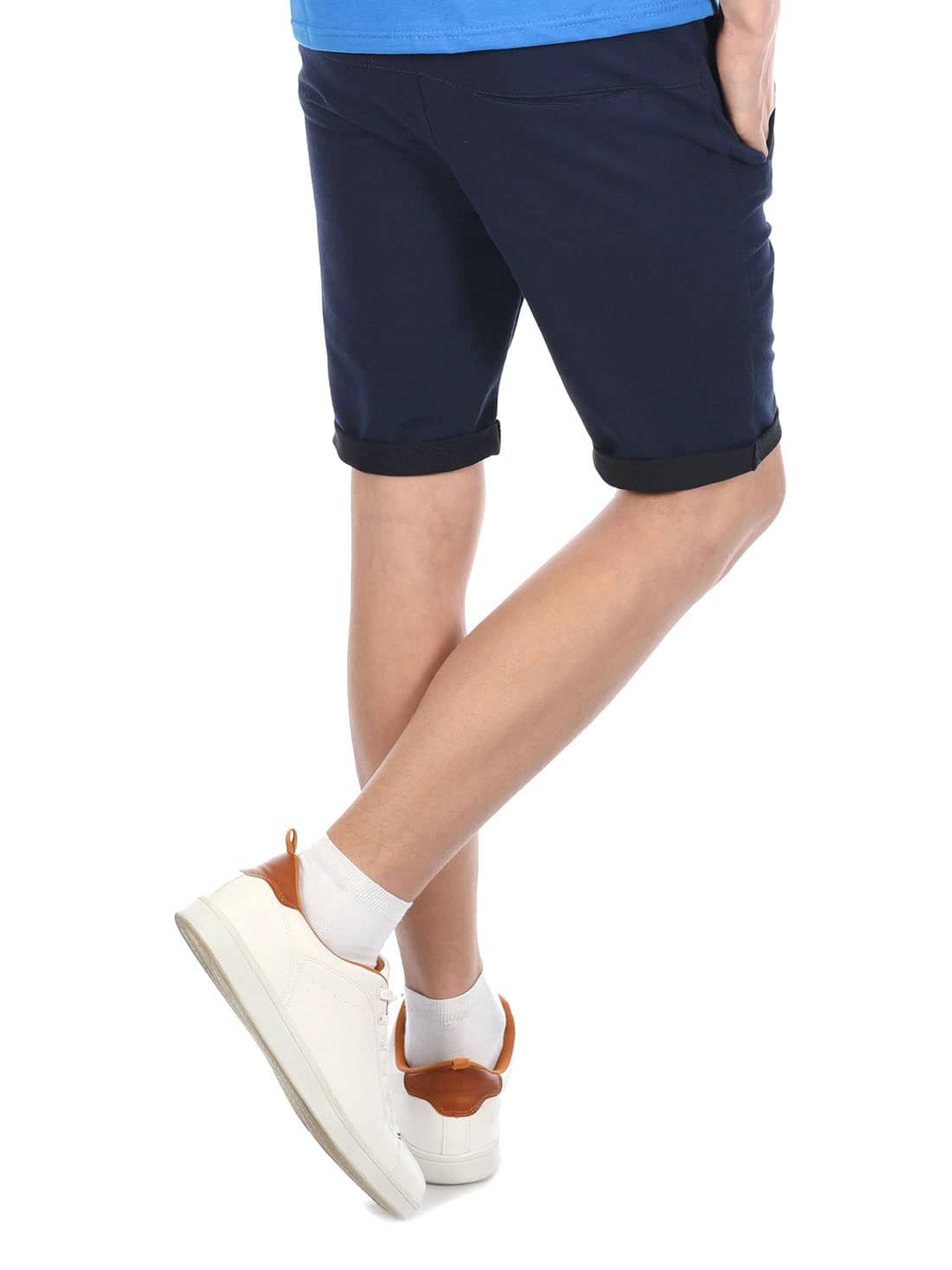 Navy Jungen (1-tlg) Kinder Shorts Stoff Shorts BEZLIT