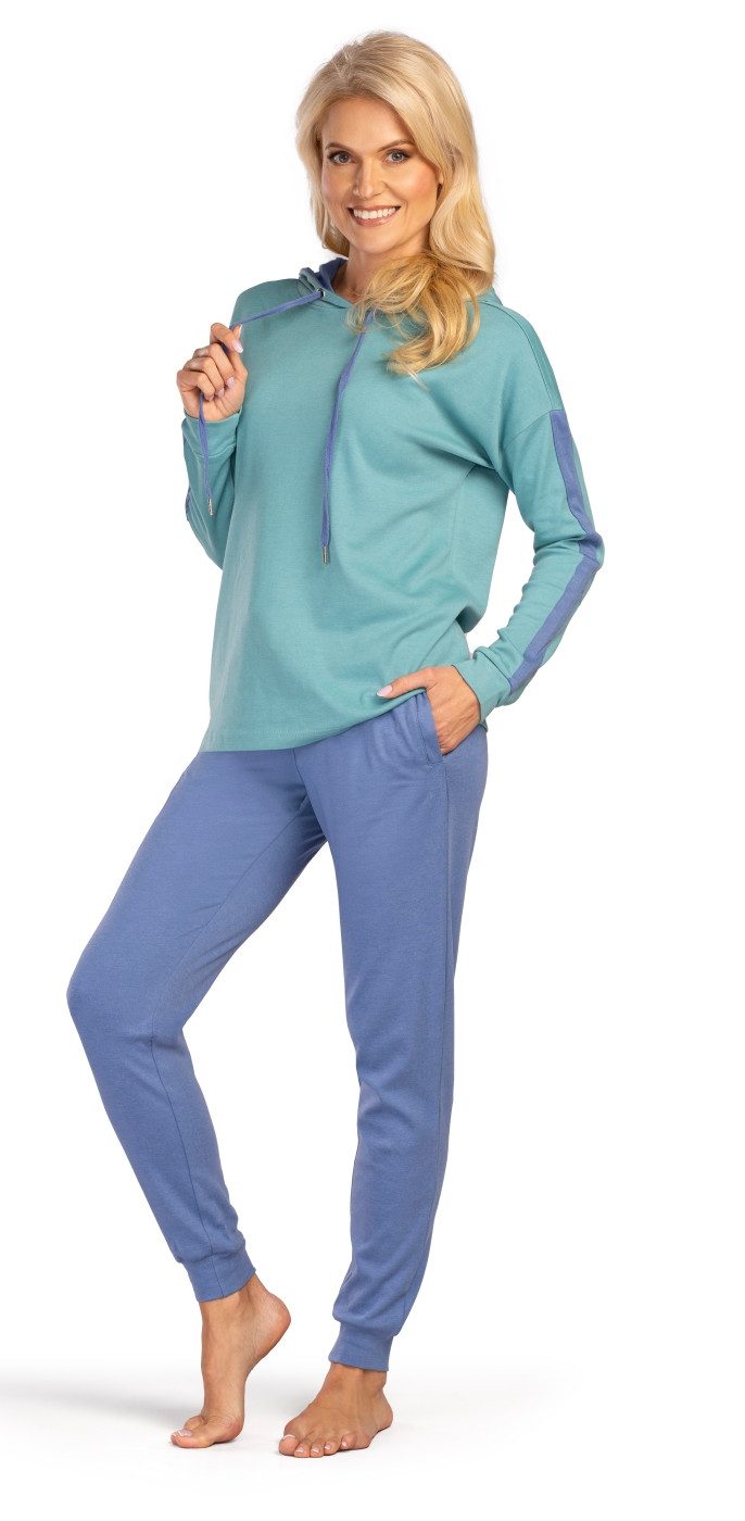 Consult-Tex Hausanzug Damen Hausanzug Homewear Suit (Spar-Set, 1 Stück) Freizeitanzug / Hausanzug mit Streifenmuster