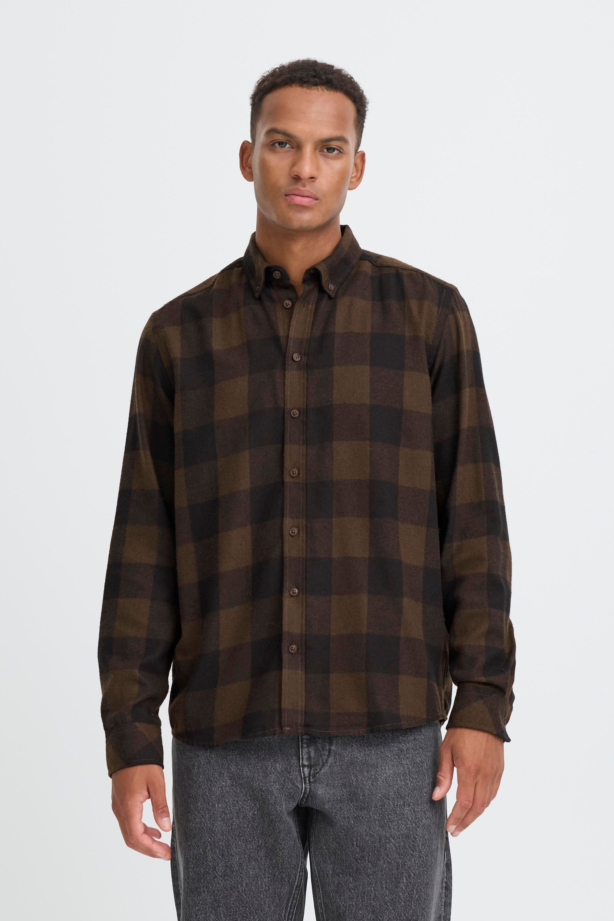 Blend Flanellhemd BHBUSTER Lässiges kariertes Langarmhemd günstig online kaufen