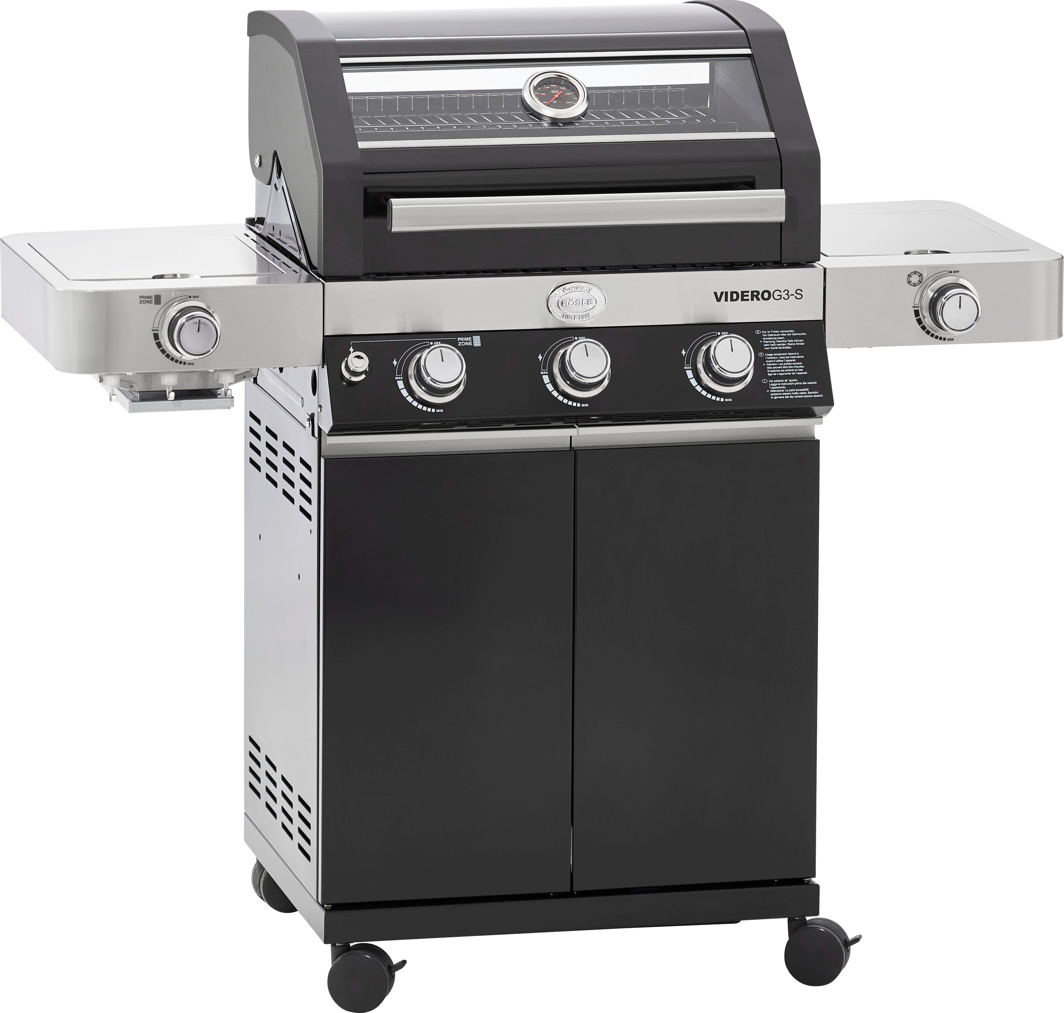 Rösle Gasgrill »BBQStation Videro G3S«, 3 Hauptbrenner aus Edelstahl