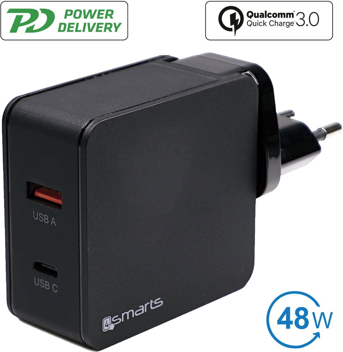 Image of 4smarts Lader »Reise-Set VoltPlug QC / PD 48W«