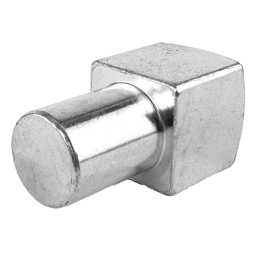 WELDINGER Werkzeughalter Anschlag eckig kurz verzinkt 40x20 mm für Schweißtisch 16 mm 5er-Set, für 16 mm Lochmatrix