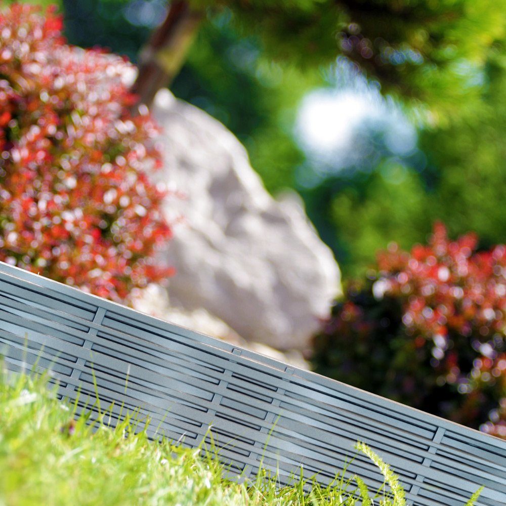 Deuba Beetbegrenzung, Kunststoff 3,90m UVbeständig Erdspieß wetterfest