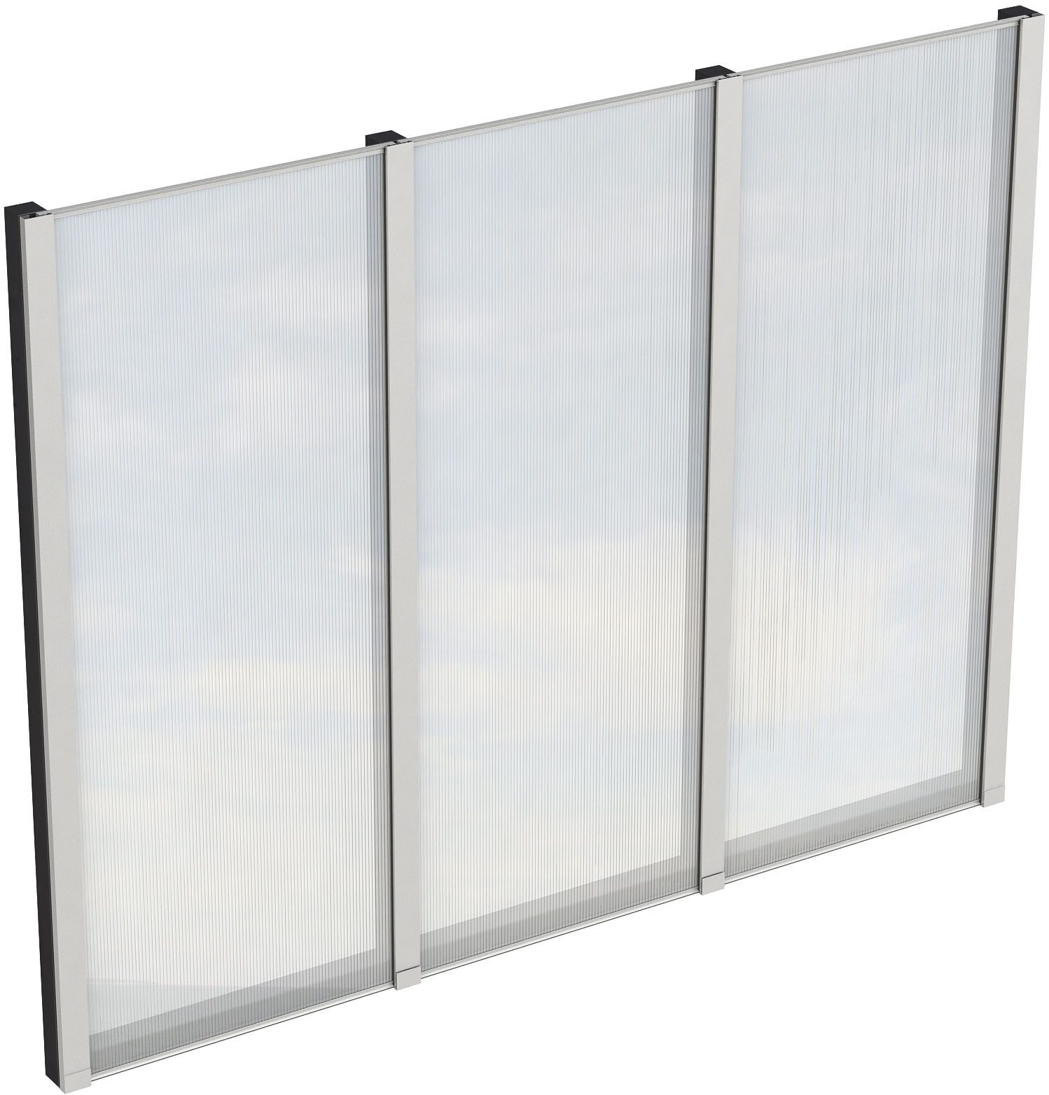 Skanholz Carport-Seitenwand, BxH:243x200 cm, m. Polycarbonat, freistehend