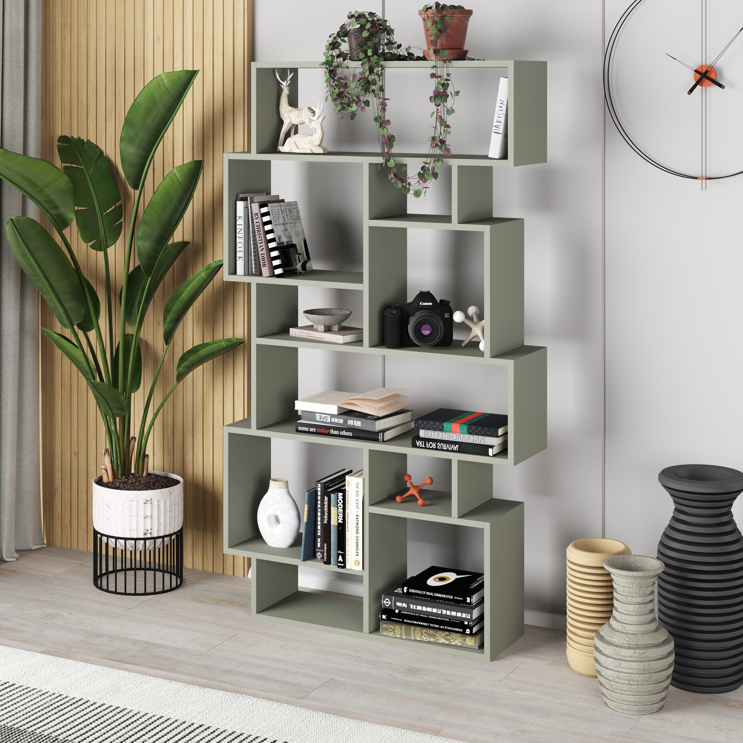 Decortie Bücherregal Karmato, Modernes Bücherregal Display Unit, 96 x 25,5 günstig online kaufen