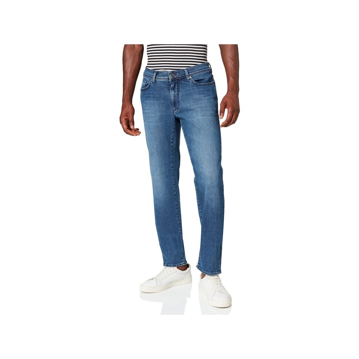 5-Pocket-Jeans Leineweber hell-blau (1-tlg)