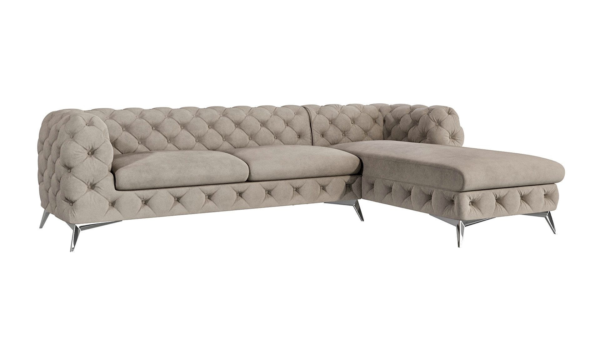 S-Style Möbel Ecksofa Kalina, Chesterfield mit günstig online kaufen