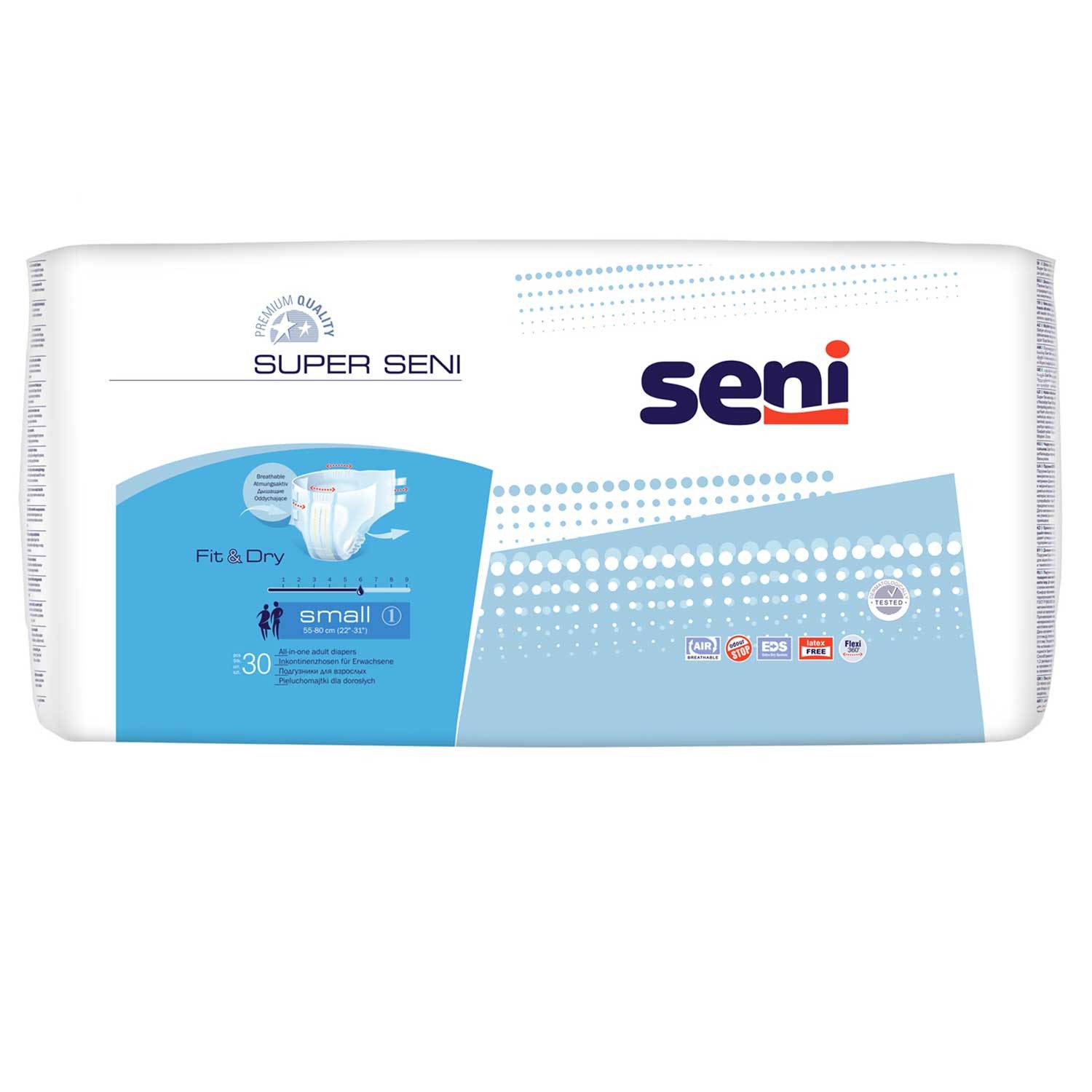 seni Inkontinenzslip 3 x Seni Super Inkontinenzslips Größe S je 30 Stück, 90 Stück