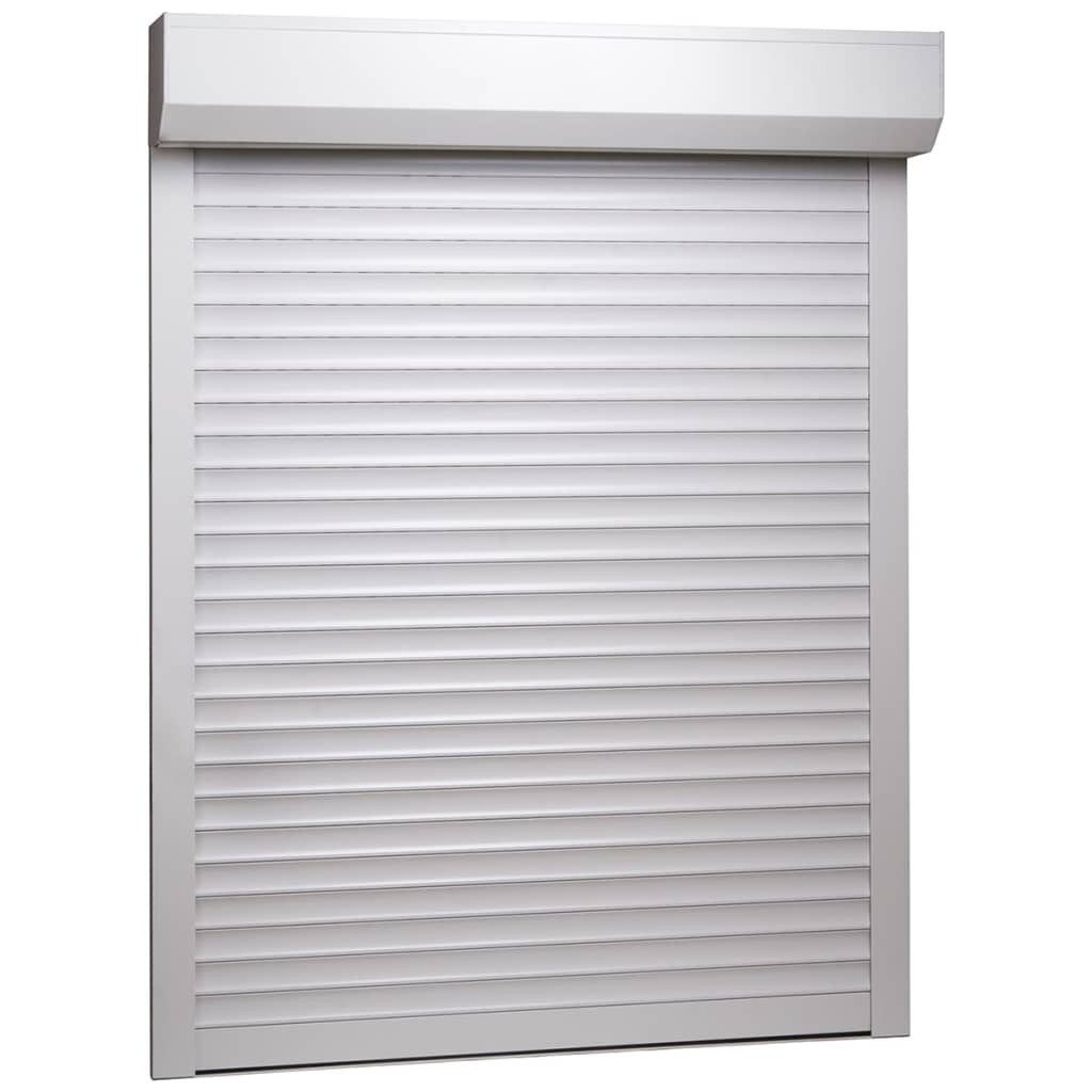vidaXL Jalousie Rollladen Aluminium 110 x 130 cm Weiß