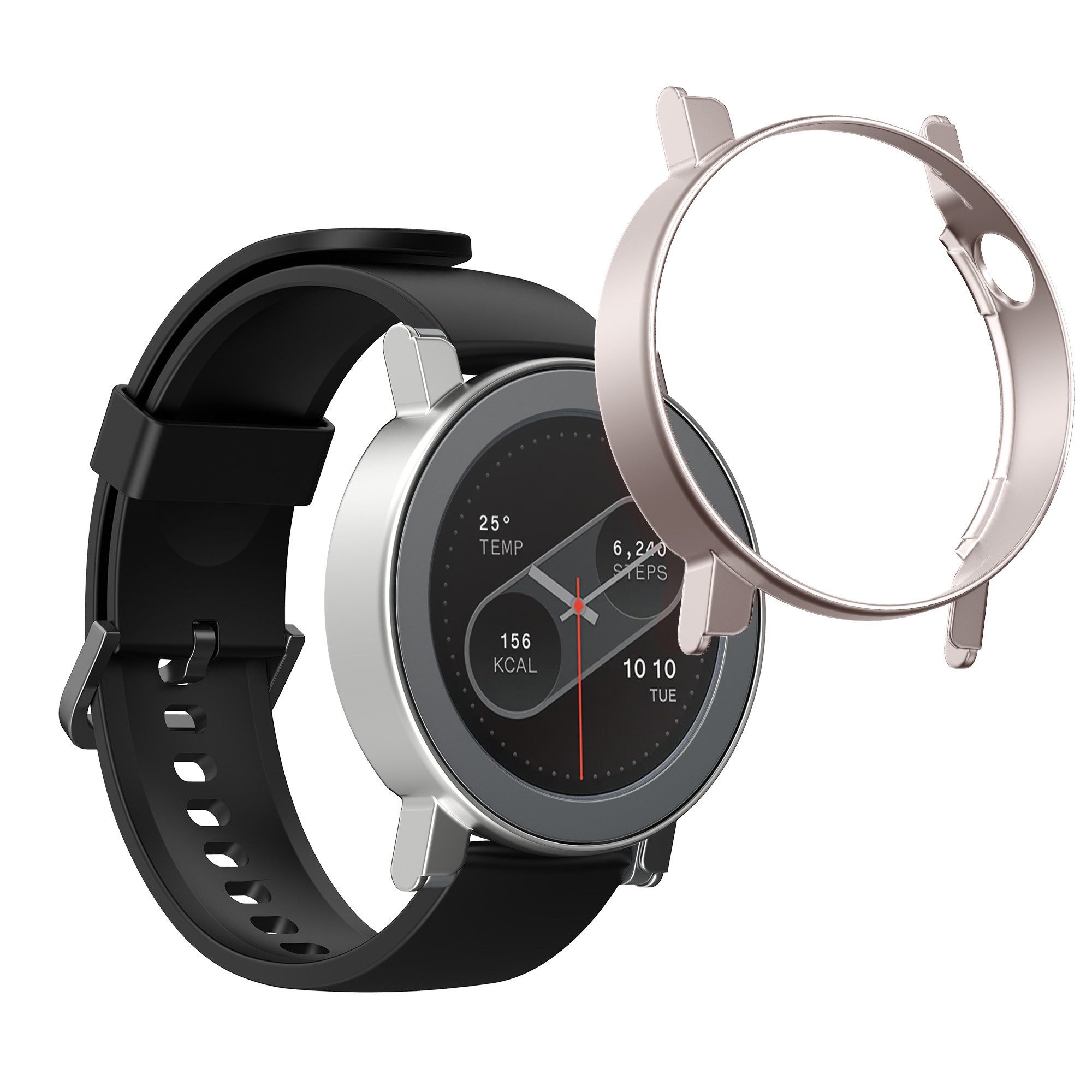 kwmobile Smartwatch-Hülle 2x Hülle für CMF by Nothing Watch Pro 2 (D398), Fitnesstracker Case Set - ohne Tracker