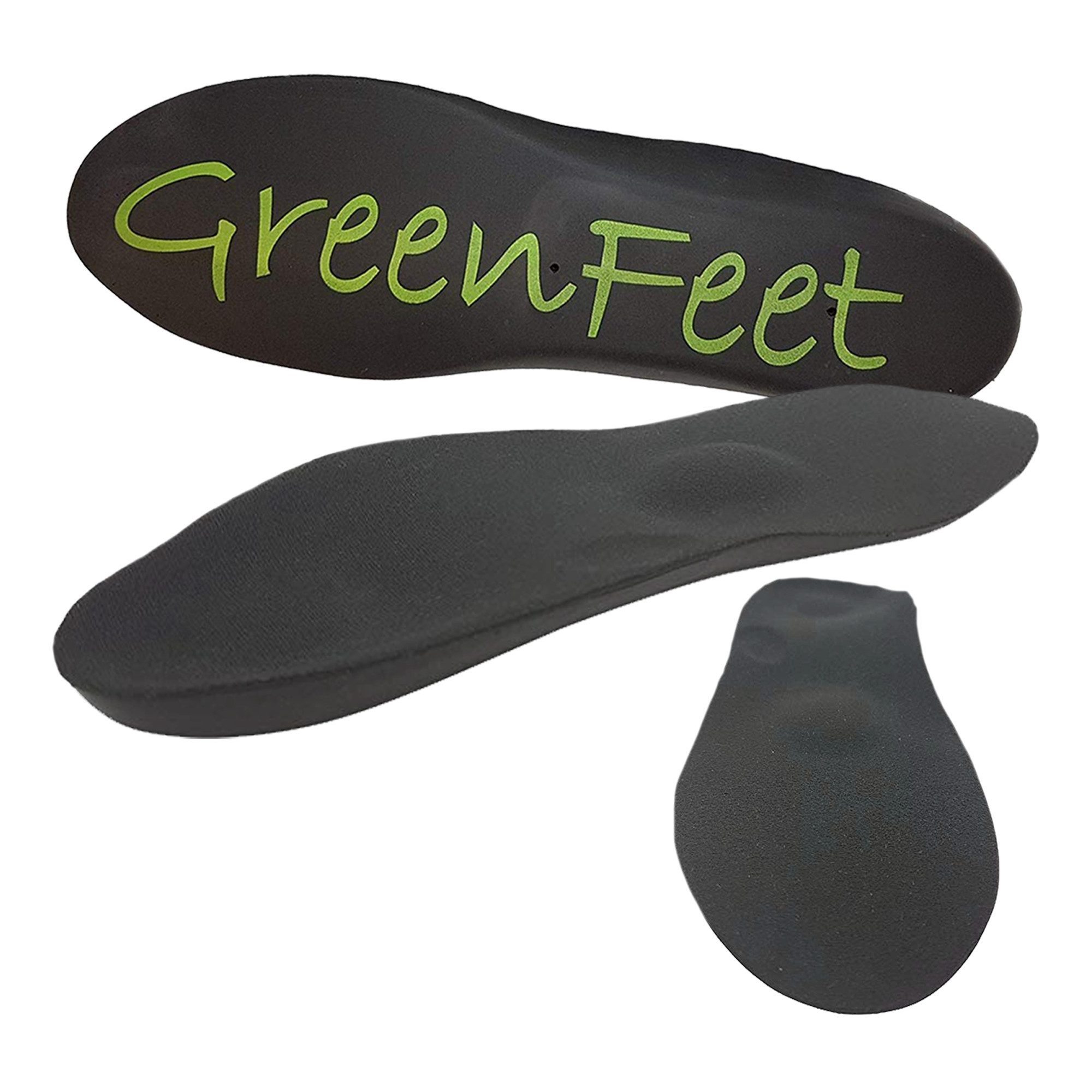 GreenFeet orthopädische Schuheinlagen GreenFeet Maximum Soft Einlegesohlen mit weichem Fersenpolster, 1 Paar